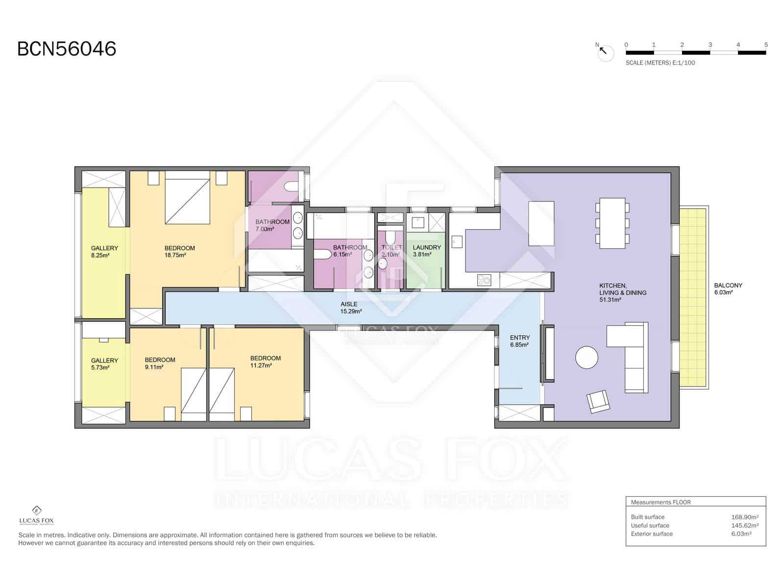 3 chambre Appartement à vendre à Barcelone ville - 1 650 000 € (Ref: 8823412)