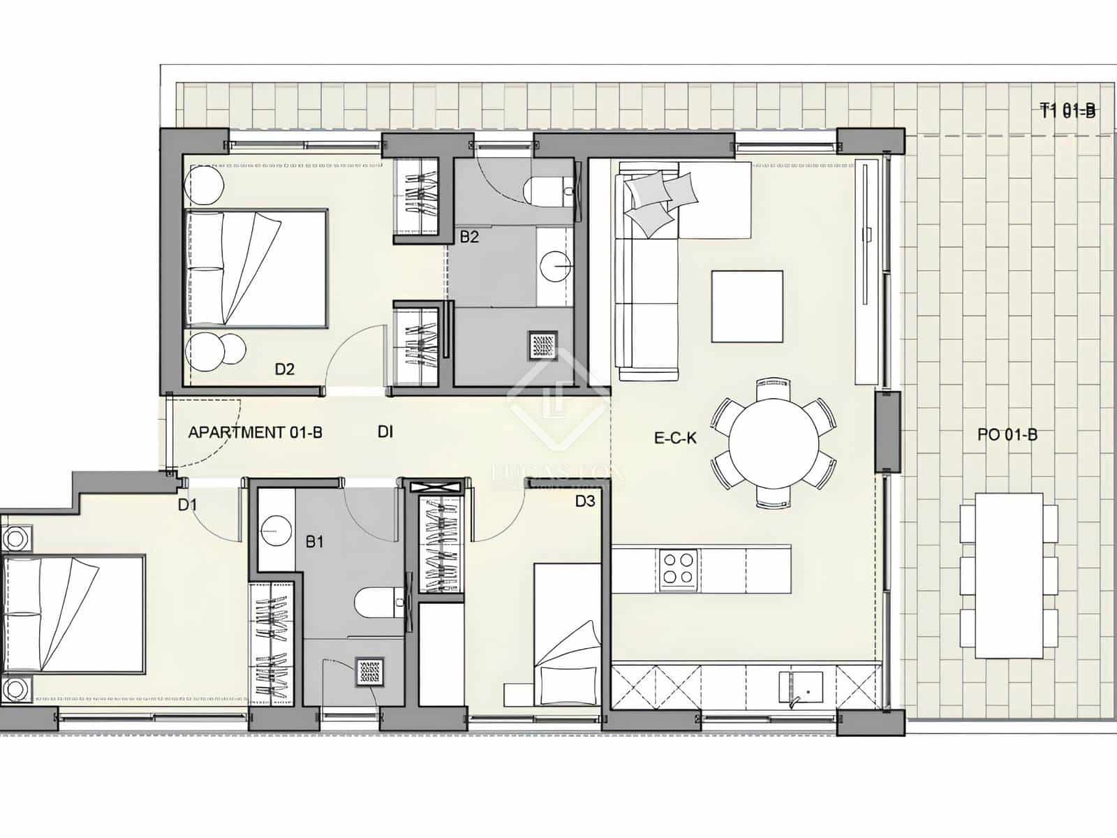 3 quarto Apartamento para venda em Palma de Mallorca com garagem - 1 050 250 € (Ref: 8826778)