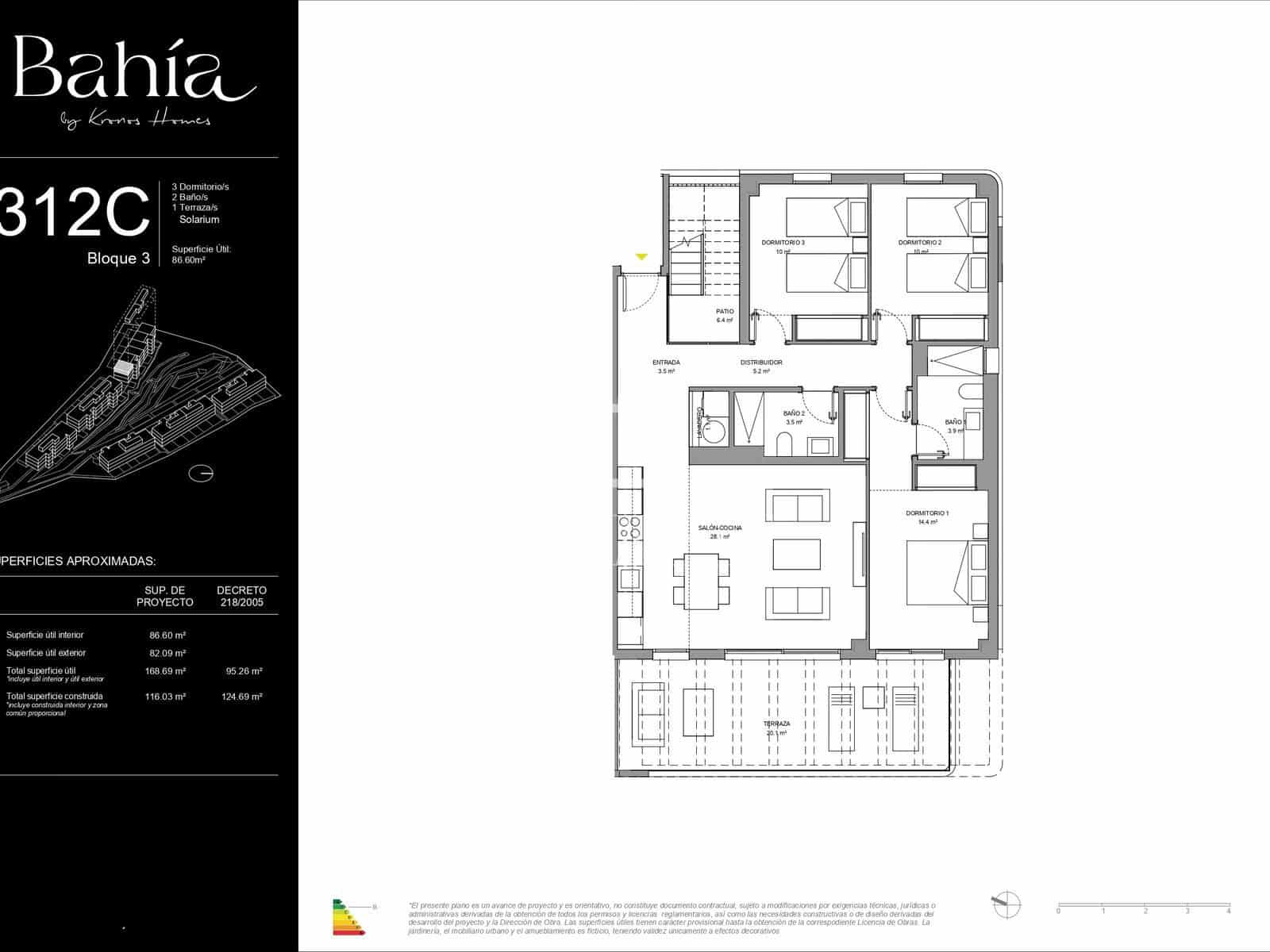 3 bedroom Penthouse for sale in La Cala de Mijas with pool garage - € 638,000 (Ref: 8863176)
