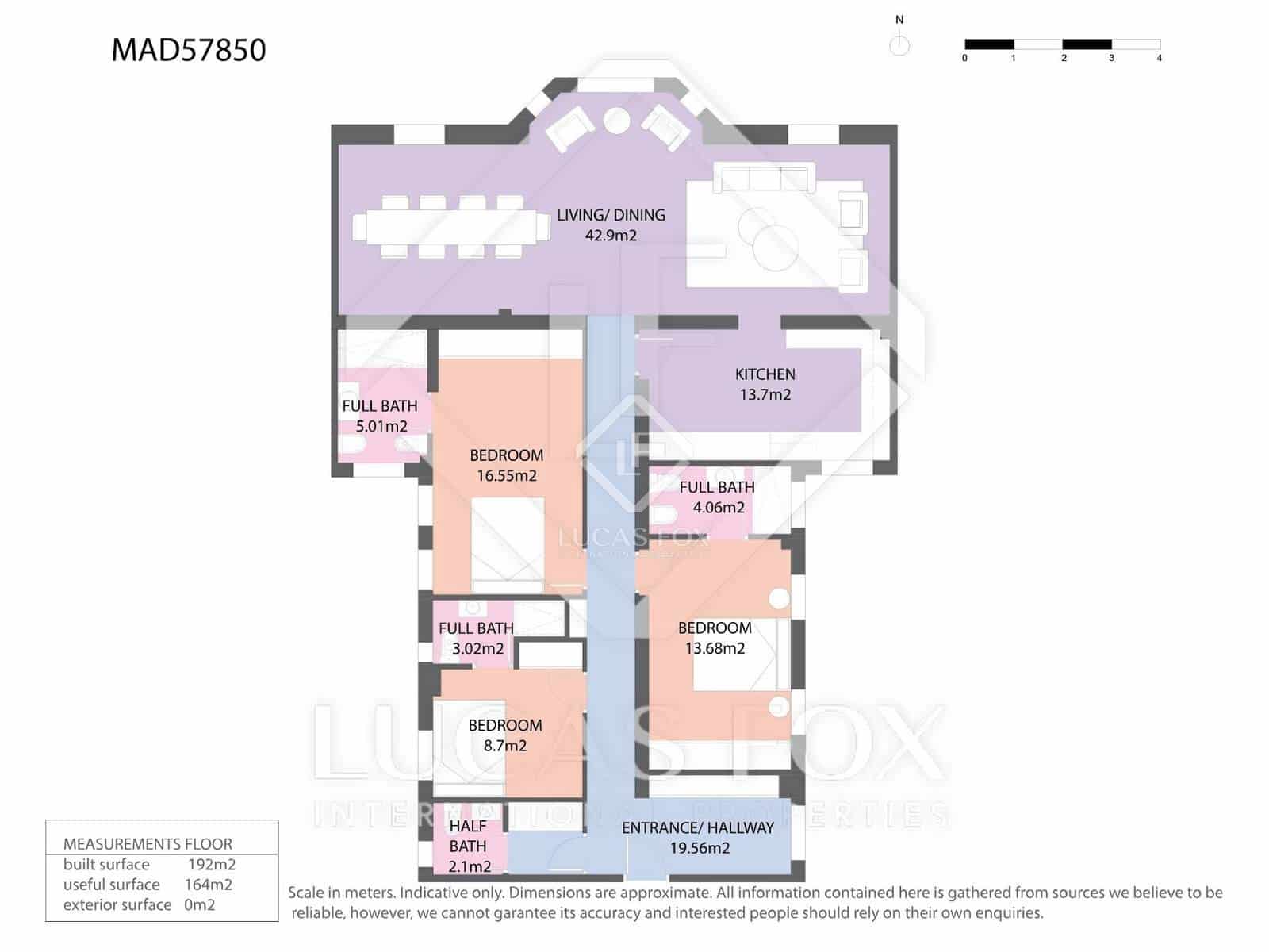 3 soveværelse Lejlighed til salg i Madrid by - € 2.975.000 (Ref: 8882345)