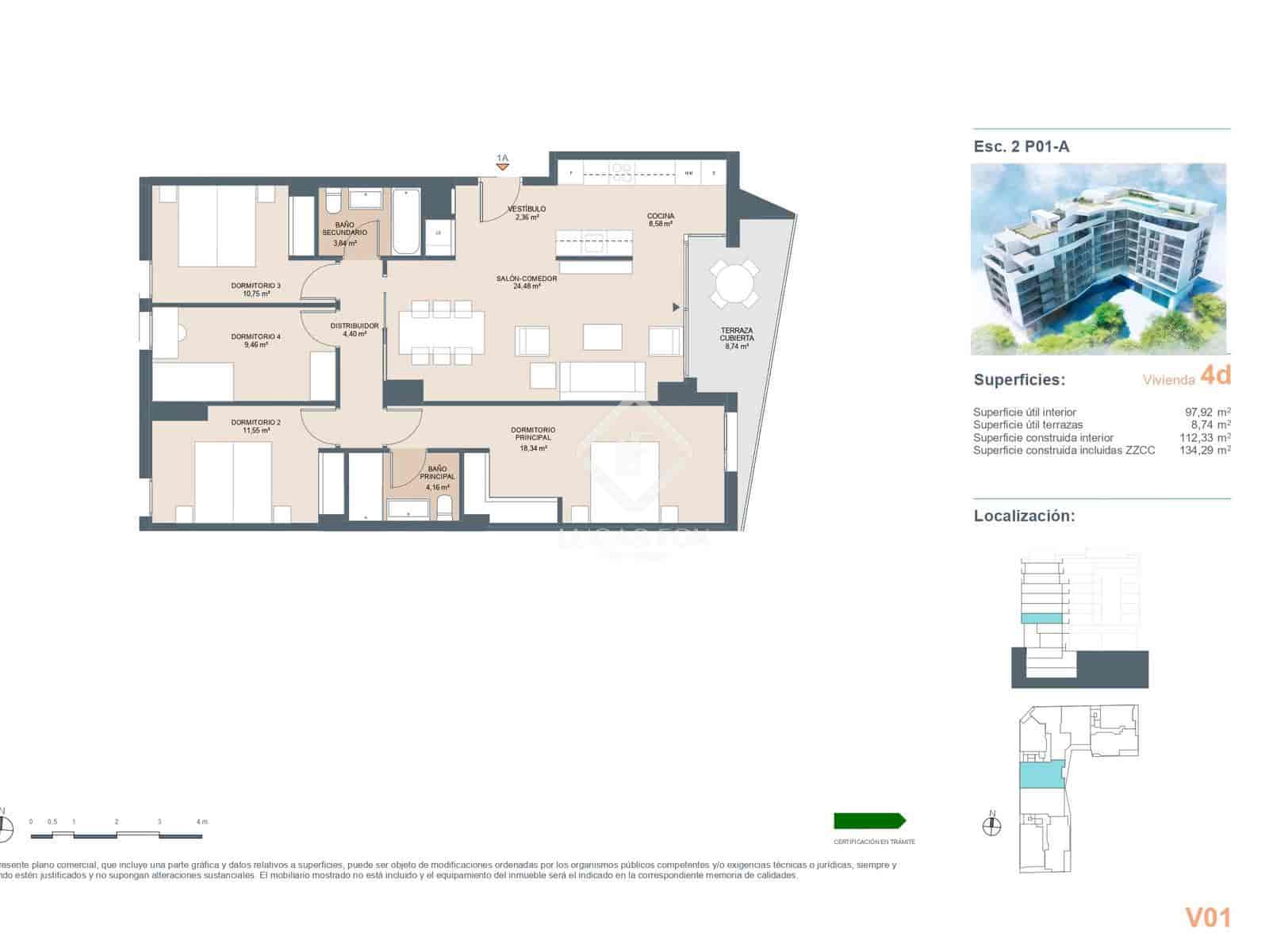 3 sypialnia Apartament na sprzedaż w Miasto Alicante / Alacant z basenem garażem - 416 600 € (Ref: 8885481)