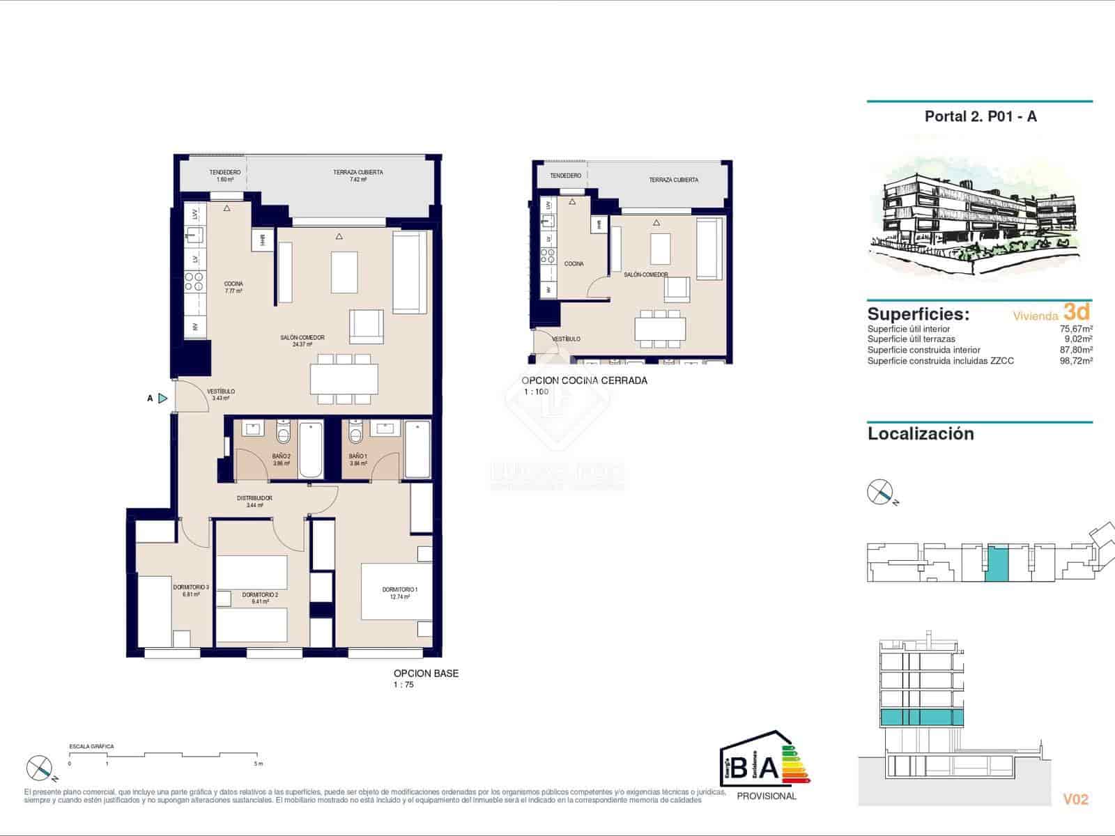 3 bedroom Apartment for sale in Alicante / Alacant city with pool garage - € 279,500 (Ref: 8891579)