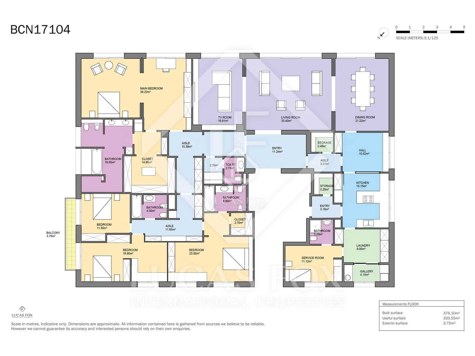 5 slaapkamer Appartement te koop in Barcelona stad met garage - € 4.950.000 (Ref: 8895865)