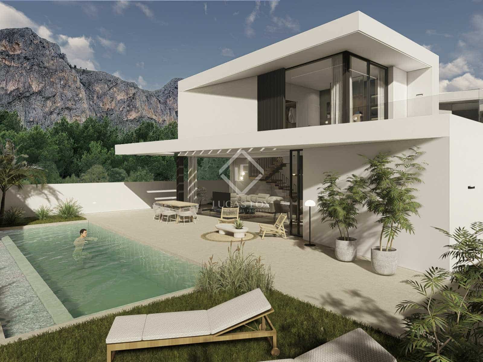 Chalet de 3 habitaciones en Polop en venta con piscina garaje - 730.000 € (Ref: 8906928)