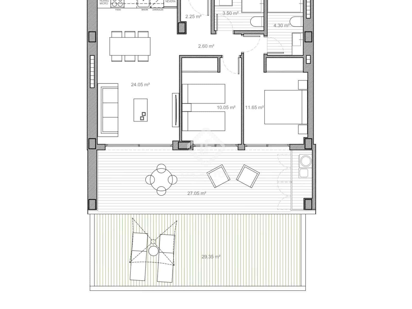 2 slaapkamer Appartement te koop in La Villajoyosa / Vila Joiosa met zwembad - € 345.000 (Ref: 8920820)