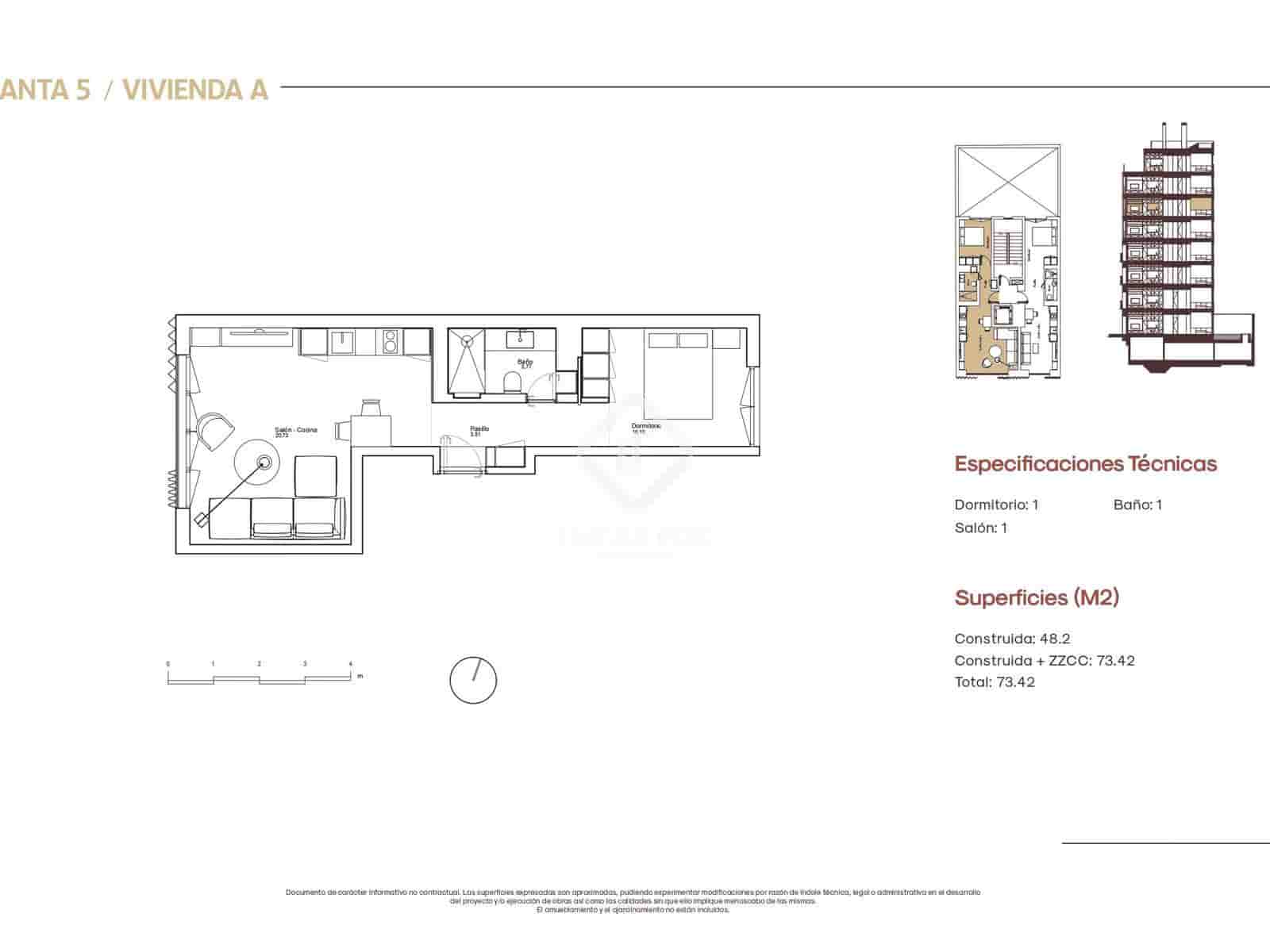 1 slaapkamer Appartement te koop in Madrid stad - € 834.744 (Ref: 8921791)