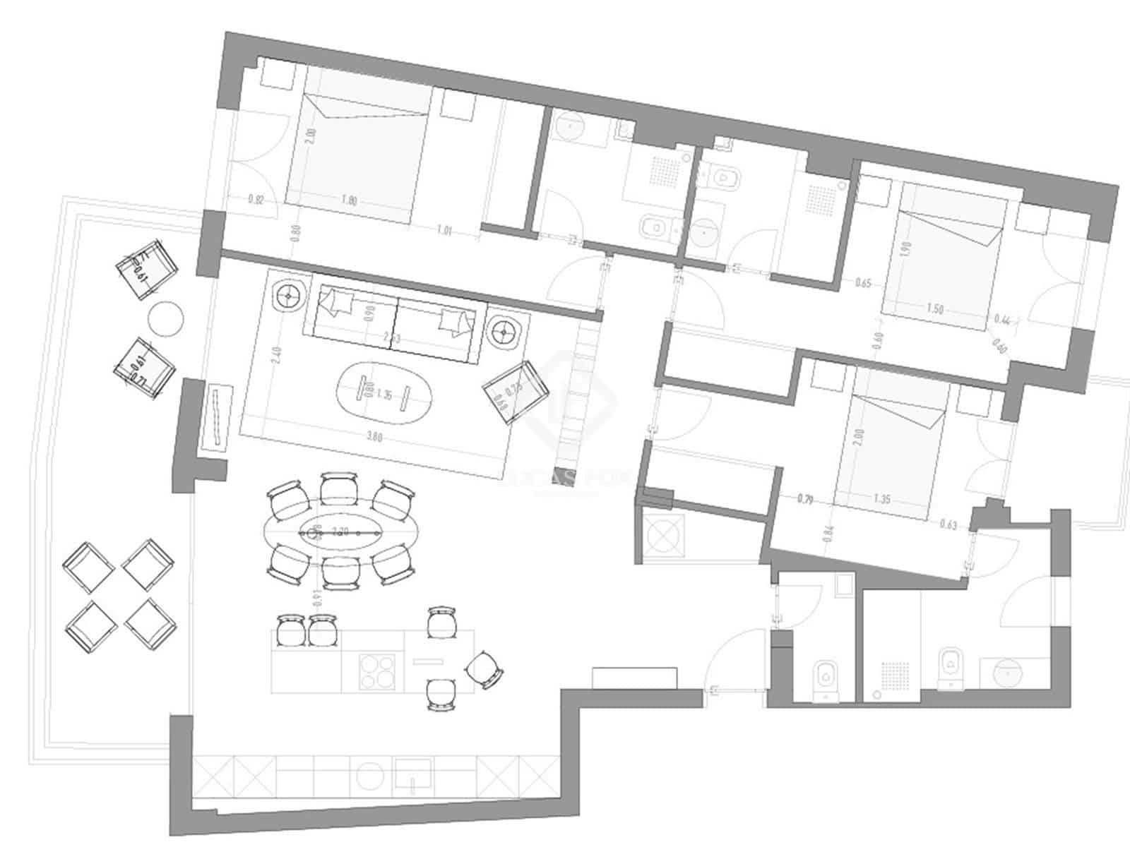 3 soveværelse Lejlighed til salg i Malaga by - € 1.500.000 (Ref: 8935875)