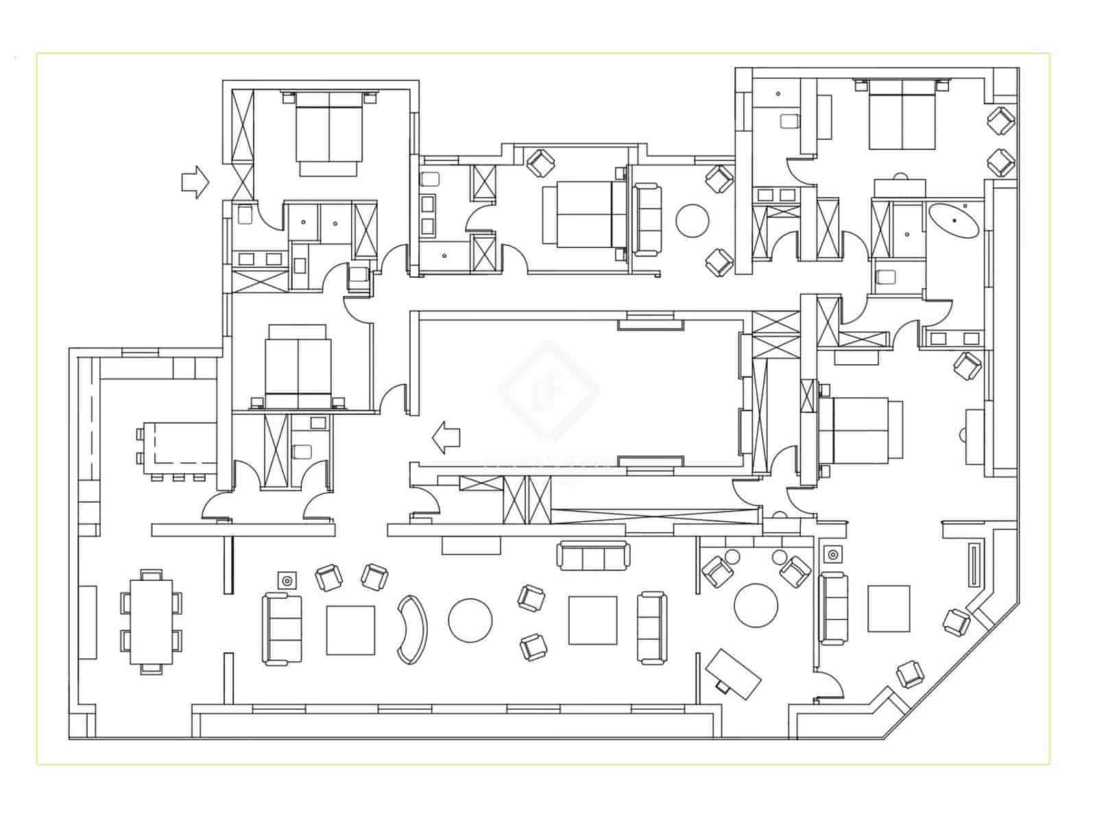 5 slaapkamer Appartement te koop in Madrid stad - € 9.200.000 (Ref: 8949507)