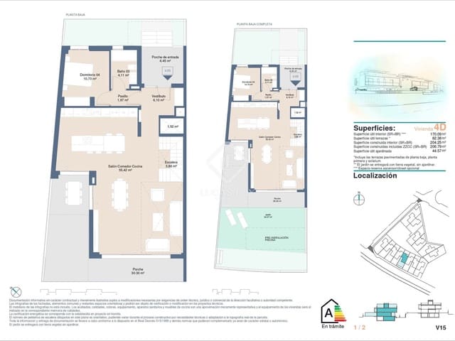 4 soverom Villa til salgs i Alicante by med svømmebasseng garasje - € 1 150 000 (Ref: 8949858)