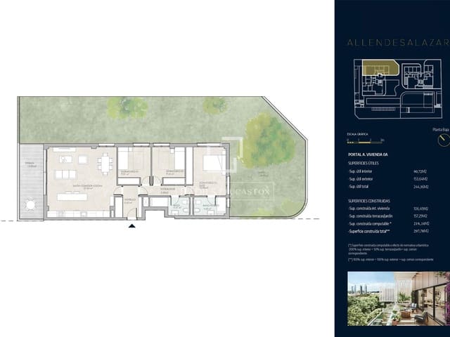 3 soverom Leilighet til salgs i Madrid by med svømmebasseng garasje - € 1 697 000 (Ref: 8968779)