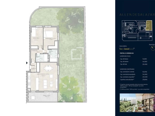 Apartamento de 2 habitaciones en Madrid ciudad en venta con piscina garaje - 1.714.000 € (Ref: 8973540)