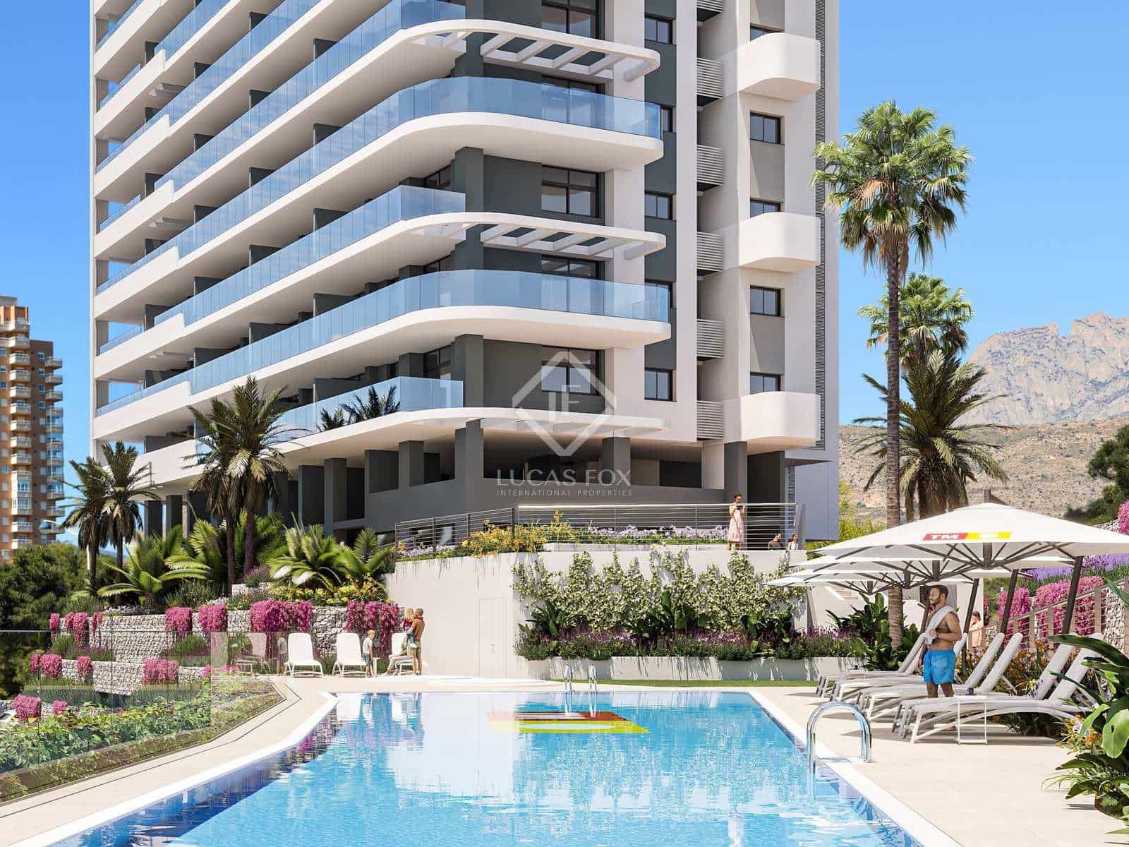 2 soveværelse Lejlighed til salg i Benidorm med swimmingpool garage - € 414.000 (Ref: 8998279)