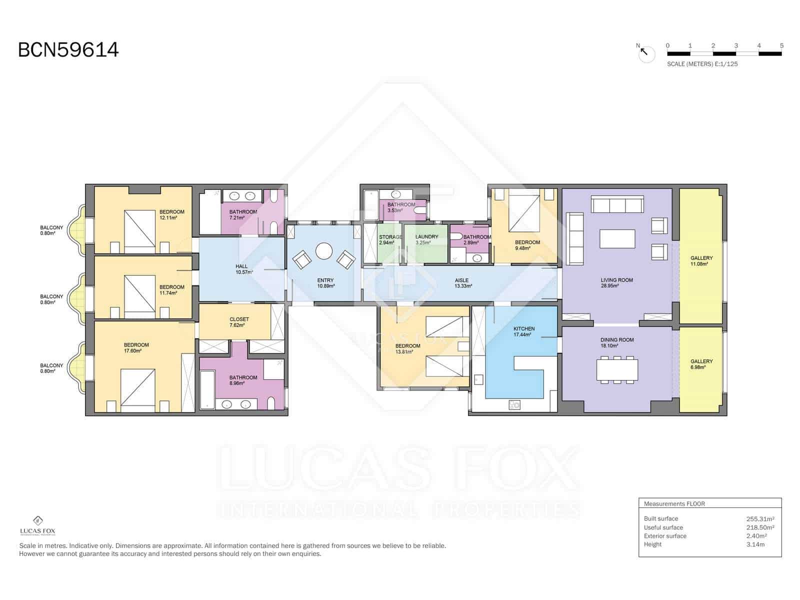 5 chambre Appartement à vendre à Barcelone ville - 1 800 000 € (Ref: 9002449)