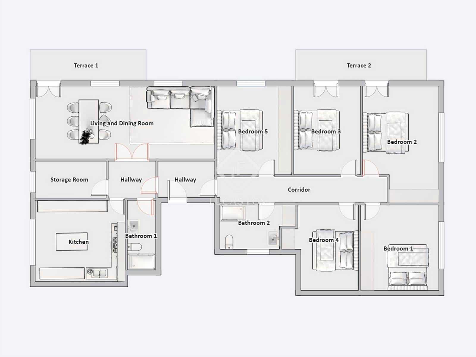 5 soveværelse Lejlighed til salg i Malaga by - € 595.000 (Ref: 9003481)