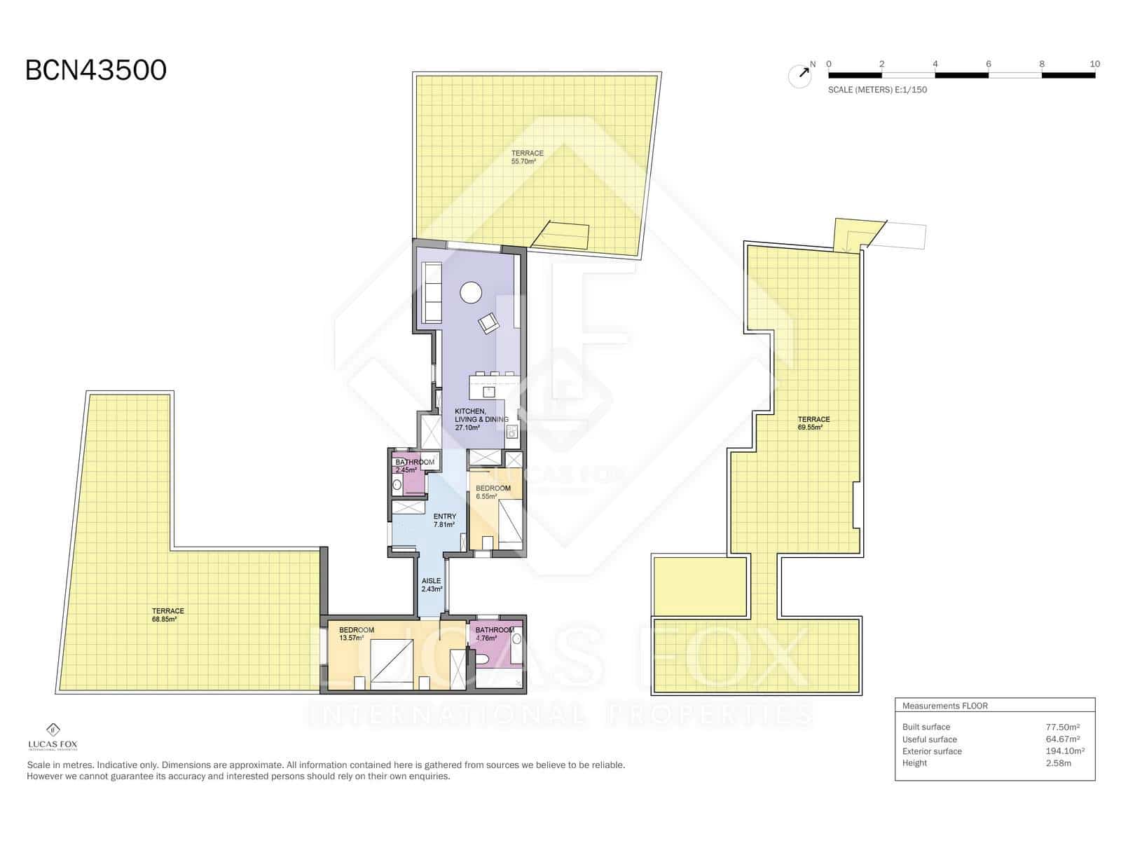 2 soveværelse Penthouse til salg i Barcelona by - € 1.290.000 (Ref: 9006598)