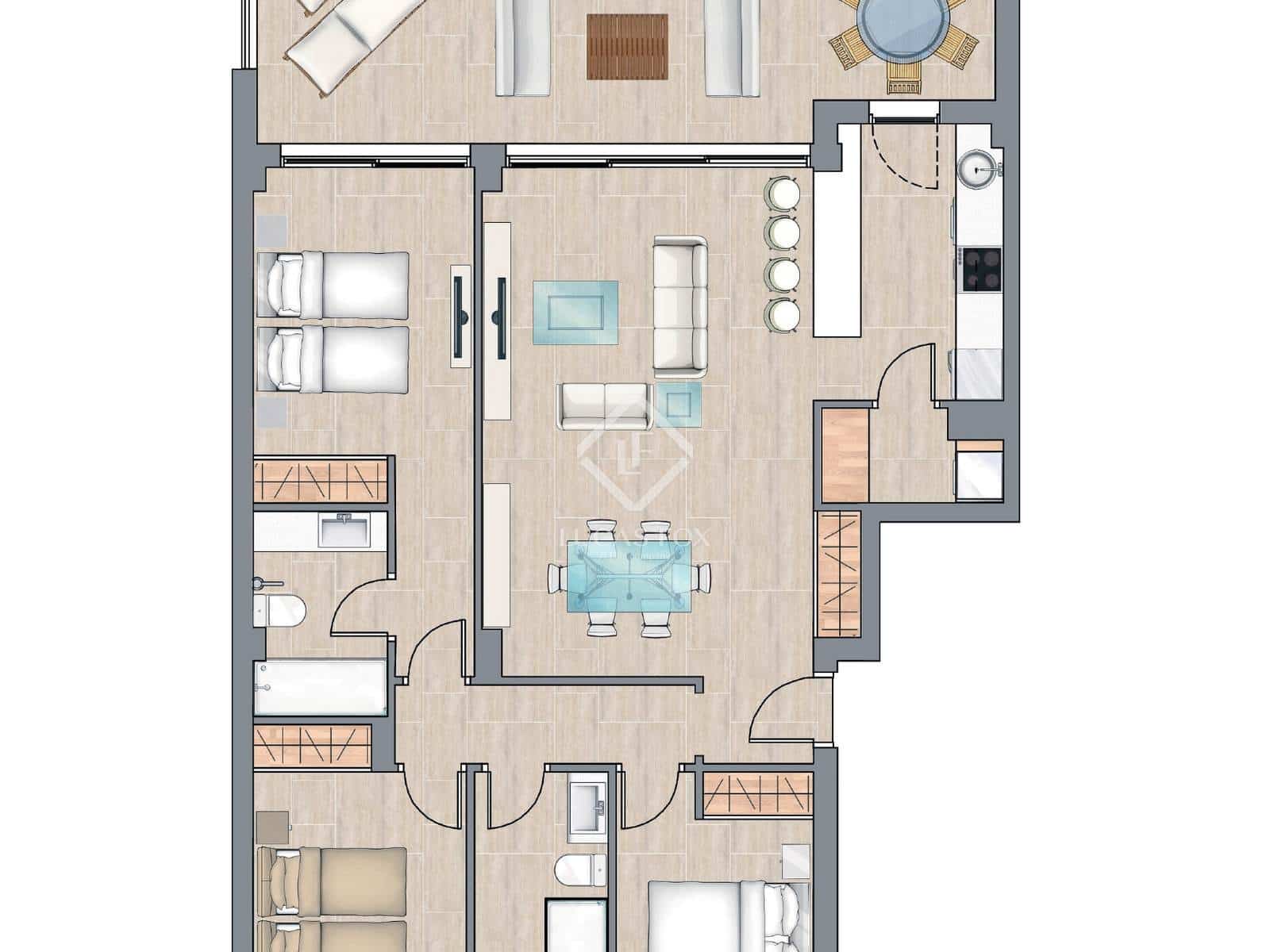 3 slaapkamer Appartement te koop in Portinax met zwembad garage - € 740.000 (Ref: 9009965)