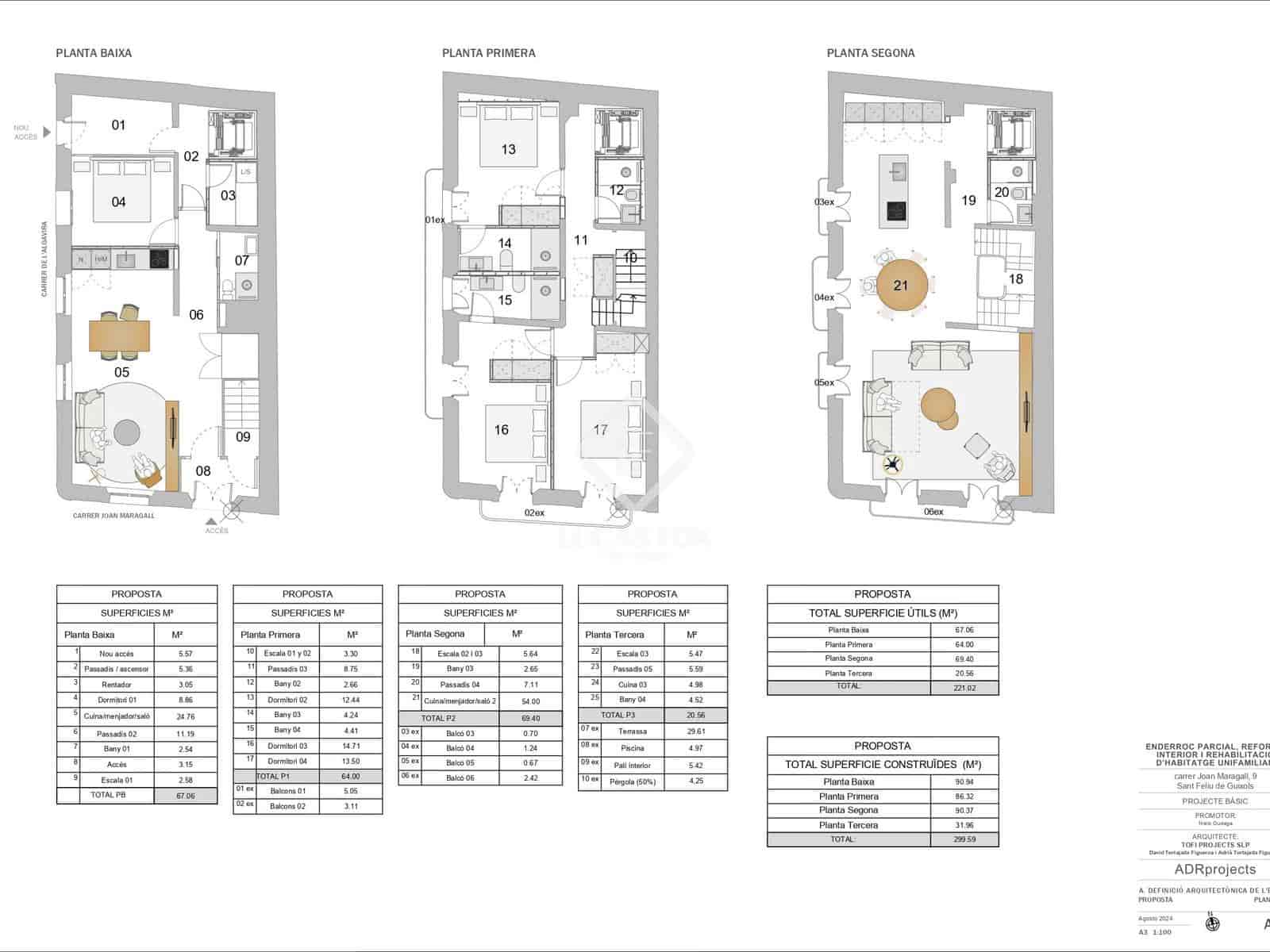 3 chambre Villa/Maison à vendre à Sant Feliu de Guixols avec piscine - 625 000 € (Ref: 9009967)