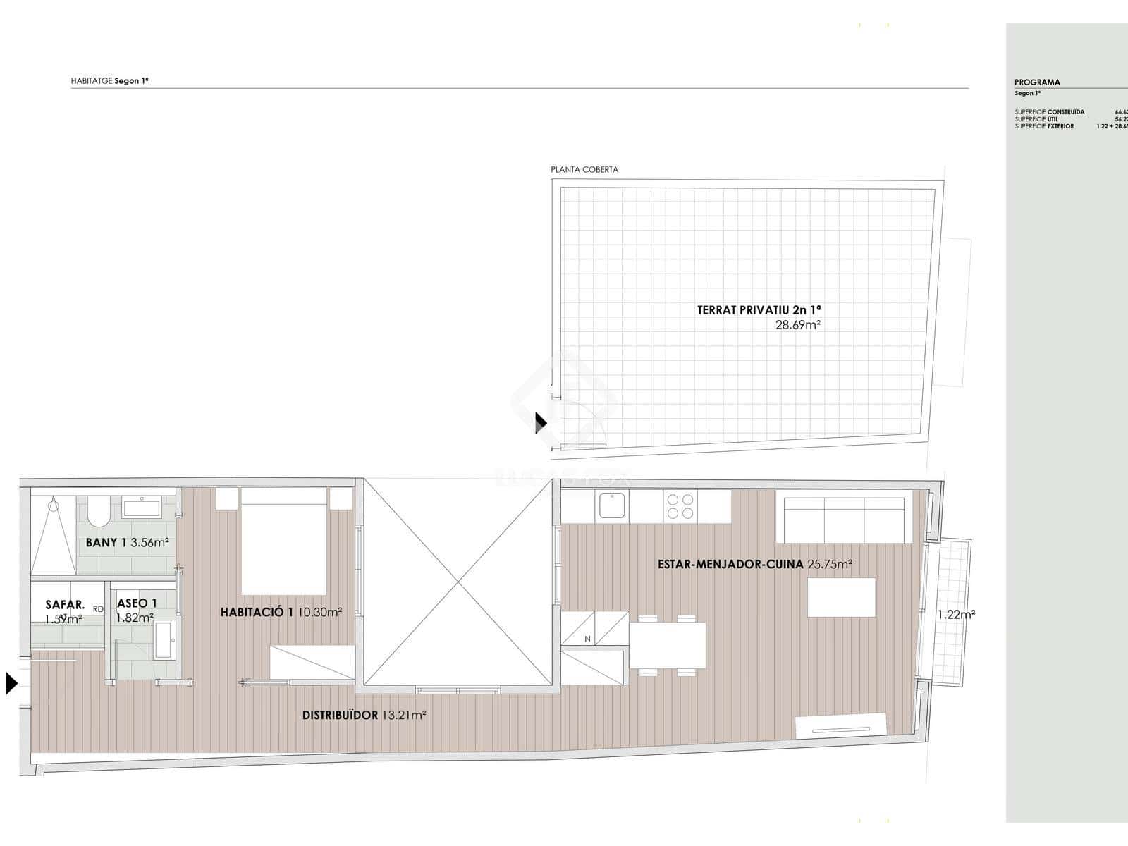 1 camera da letto Attico in vendita in Barcelona citta - 408.000 € (Rif: 9009969)