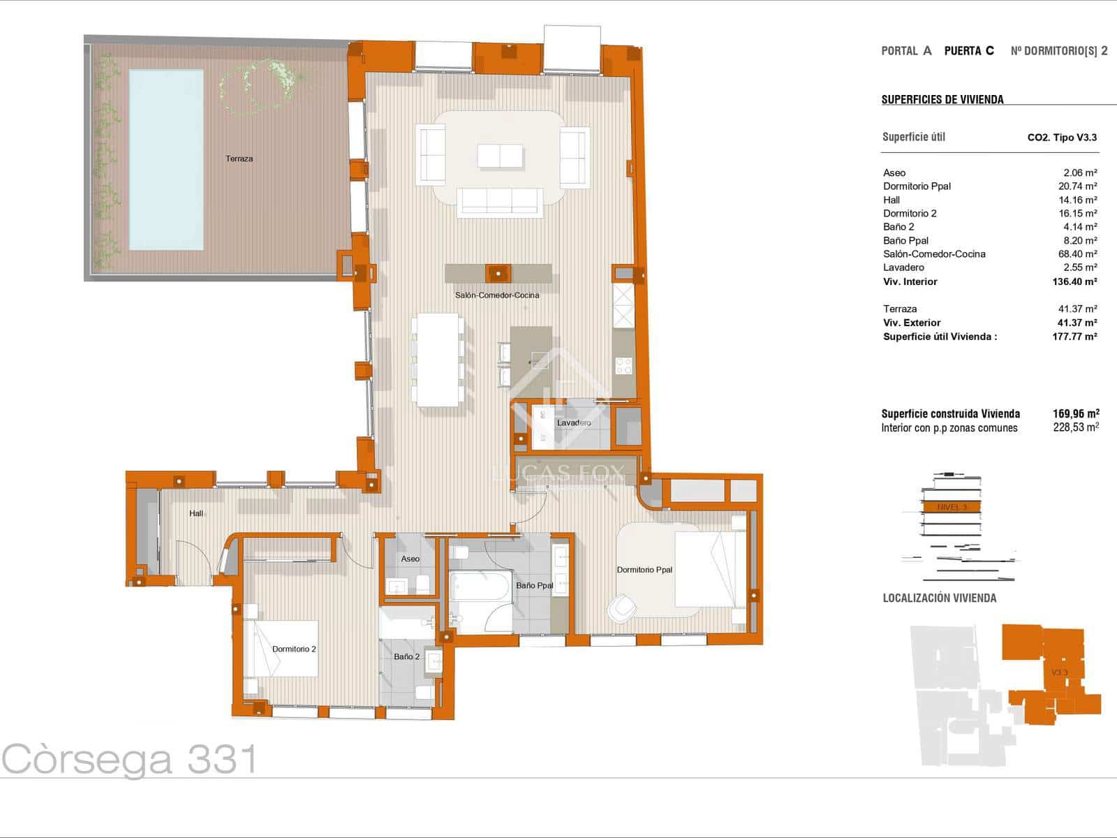 2 slaapkamer Appartement te koop in Barcelona stad met zwembad garage - € 3.325.000 (Ref: 9013321)