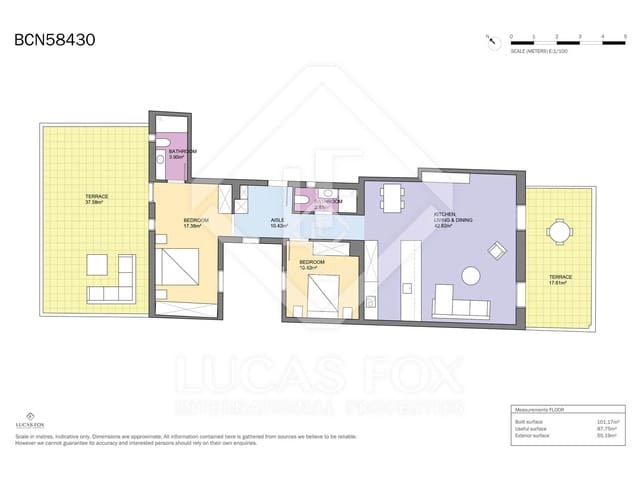 Penthouse til salg i Barcelona by - € 1.495.000 (Ref: 9019638)