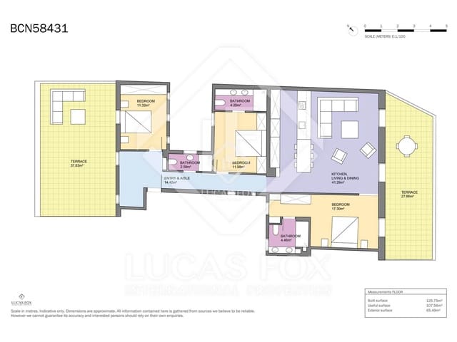 3 slaapkamer Penthouse te koop in Barcelona stad - € 1.795.000 (Ref: 9019639)