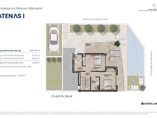 3 Zimmer Villa zu verkaufen in Dolores mit Pool Garage - 459.000 € (Ref: 9022301)