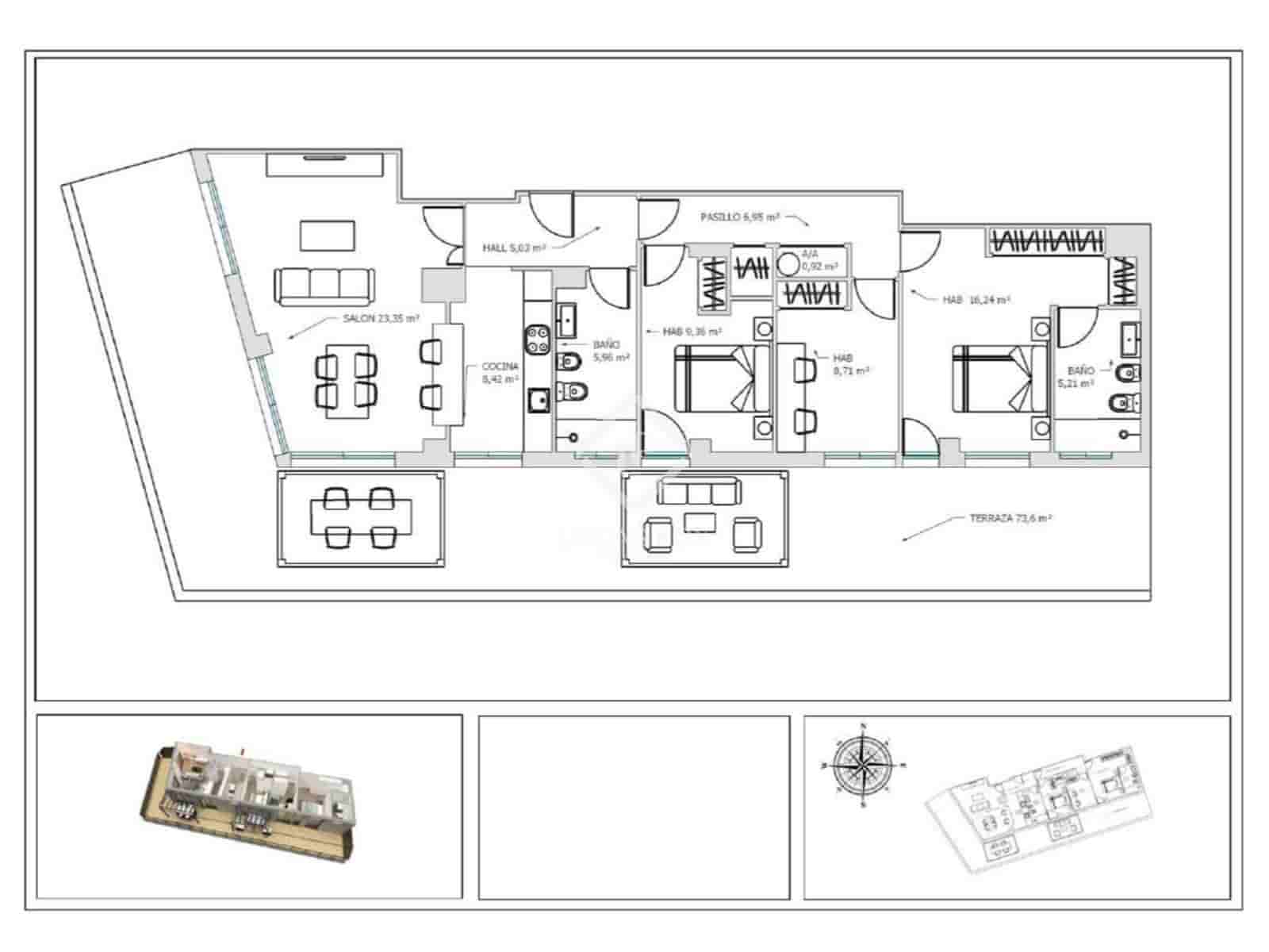 3 soveværelse Penthouse til salg i Valencia by med swimmingpool garage - € 795.000 (Ref: 9025415)