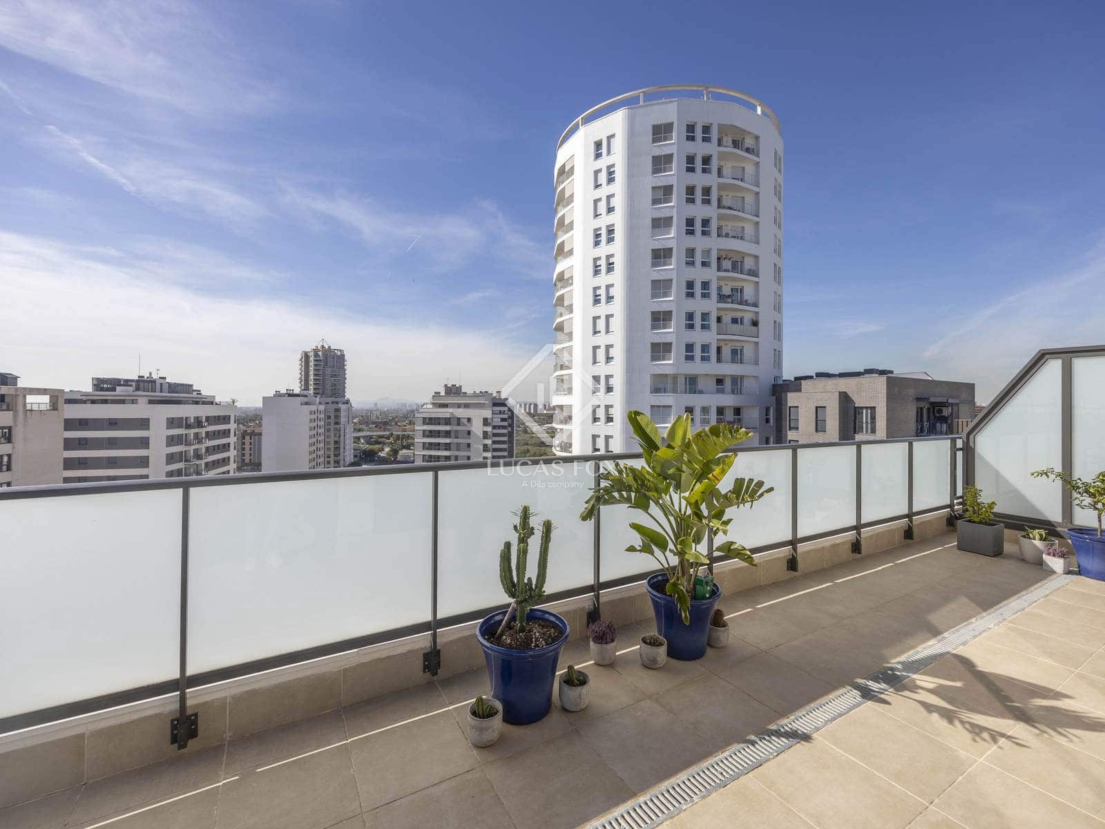 3 soveværelse Penthouse til salg i Valencia by med swimmingpool garage - € 795.000 (Ref: 9025415)