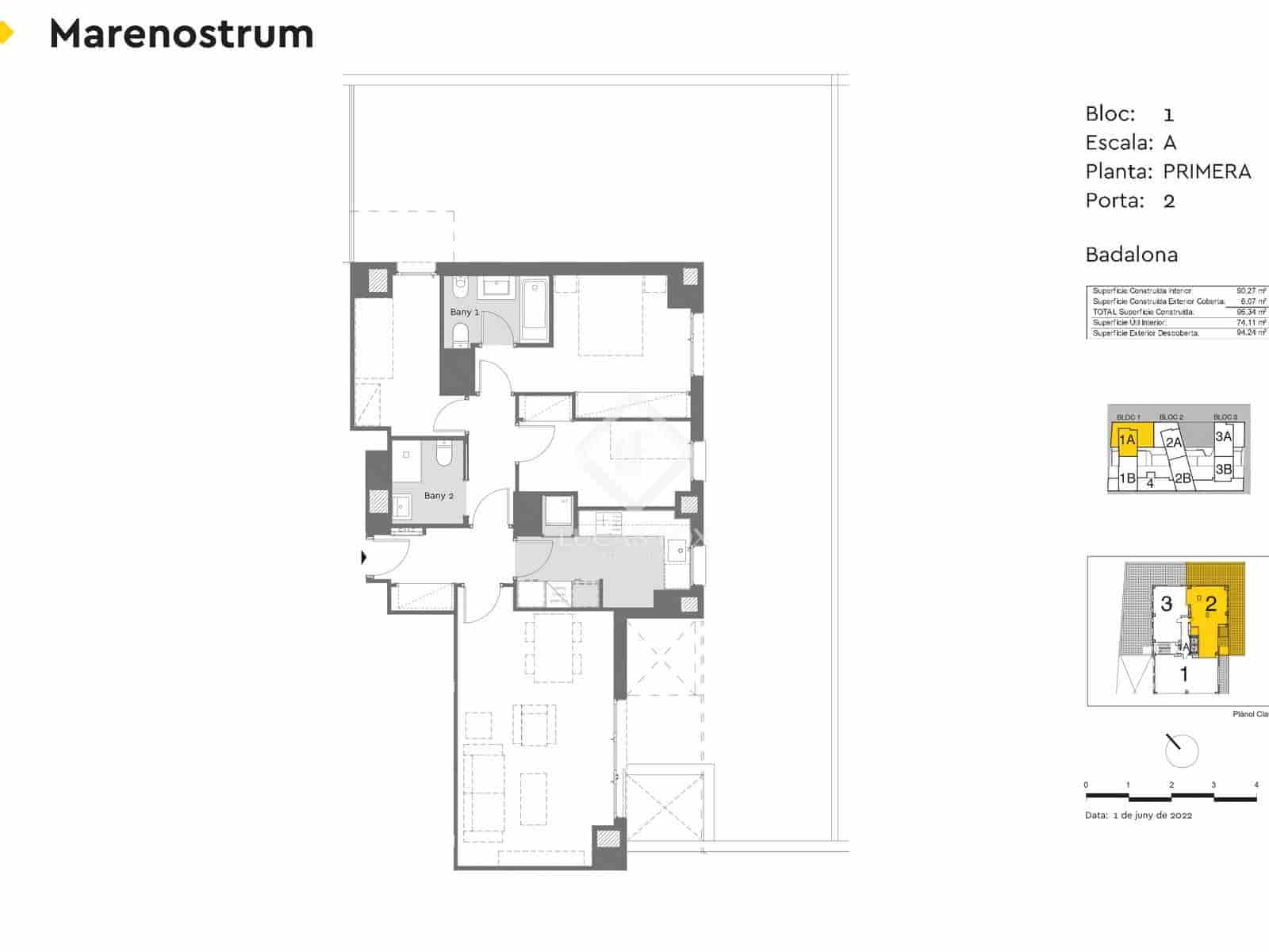 3 soverom Leilighet til salgs i Badalona med svømmebasseng garasje - € 547 500 (Ref: 9035510)