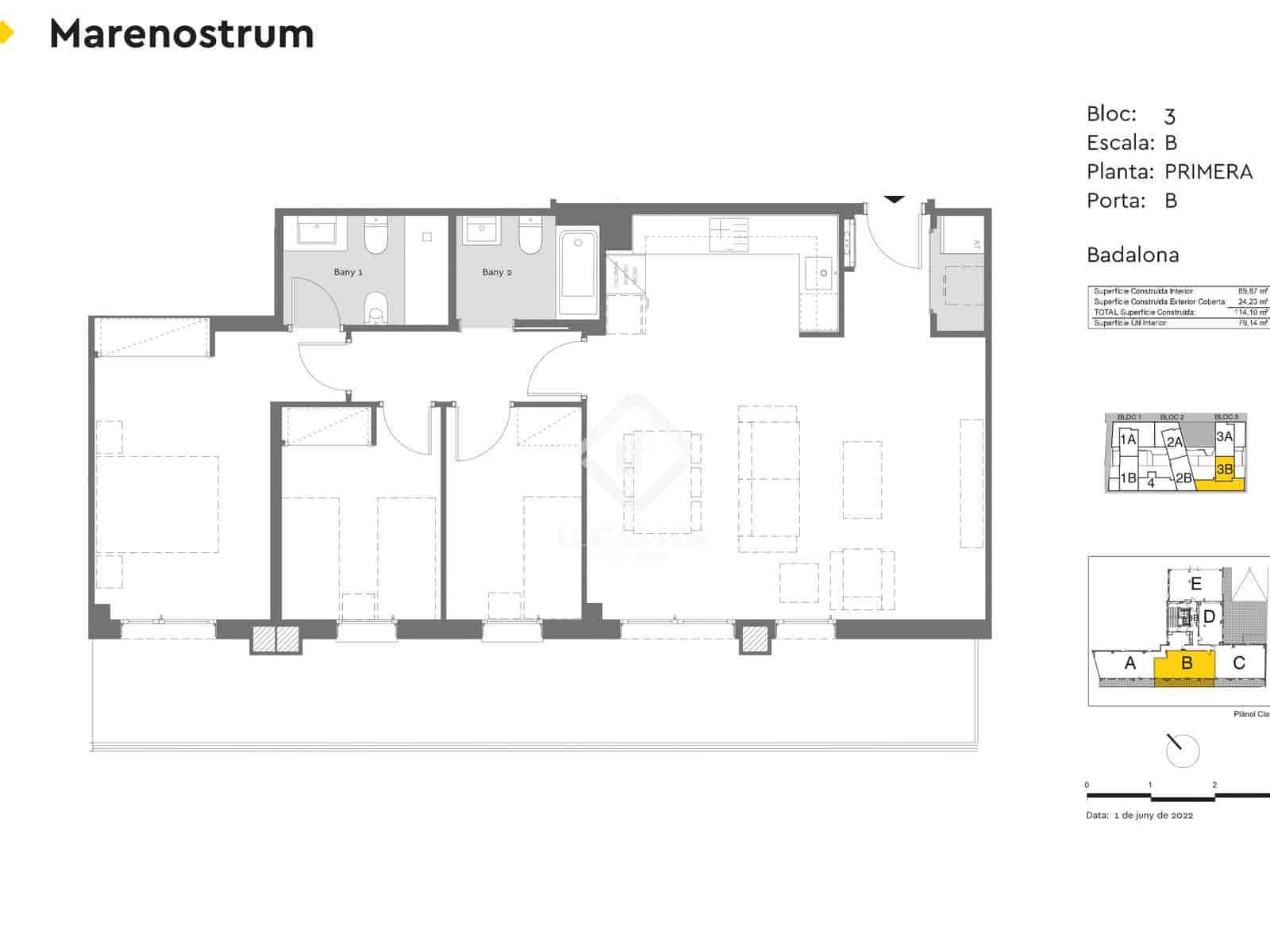 3 bedroom Apartment for sale in Badalona with pool garage - € 560,500 (Ref: 9035514)