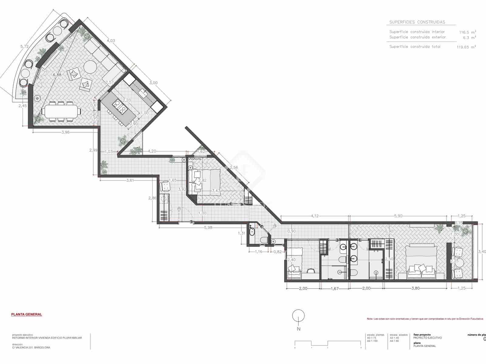 3 slaapkamer Appartement te koop in Barcelona stad - € 1.190.000 (Ref: 9049812)