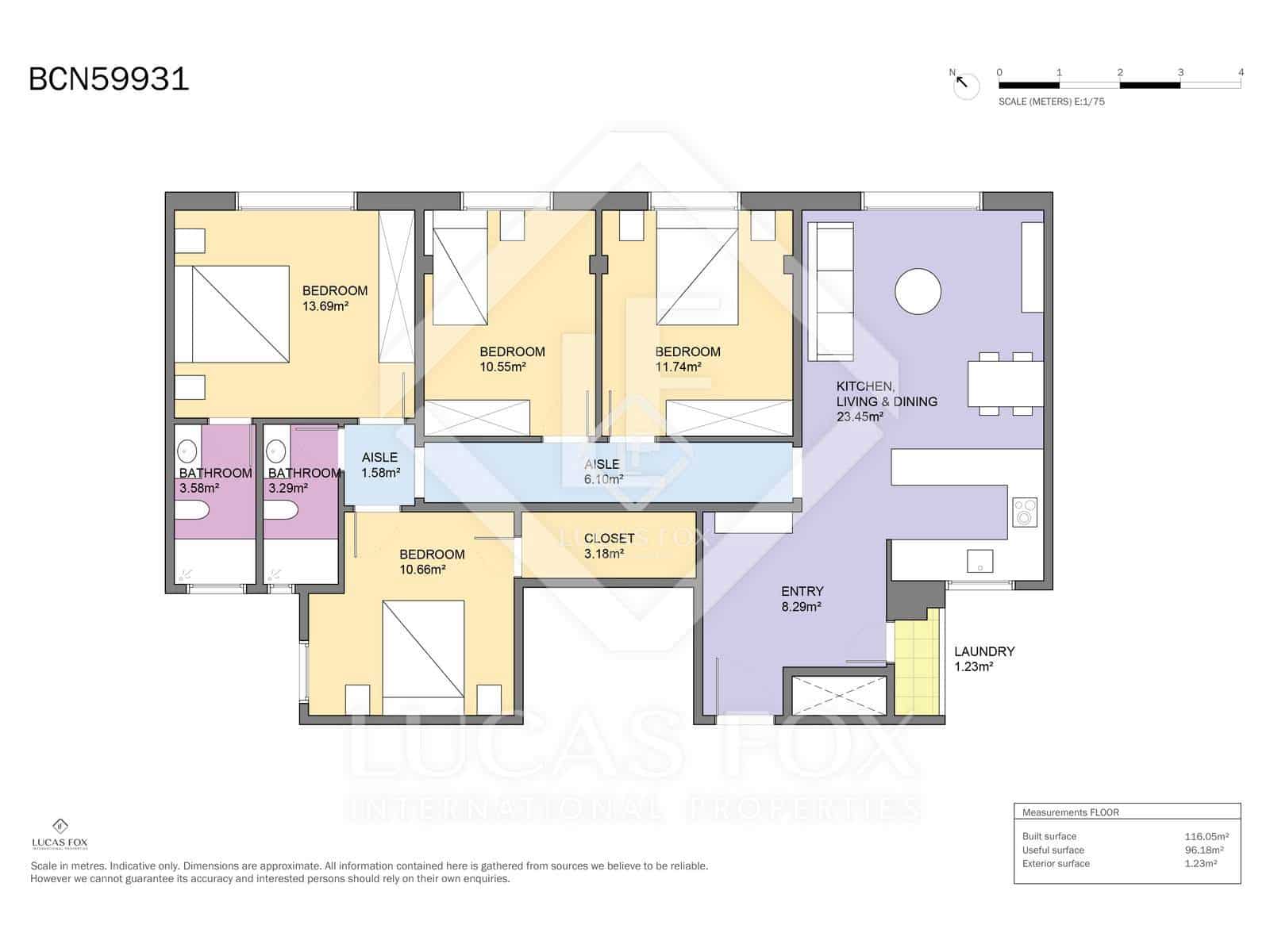 4 slaapkamer Appartement te koop in Barcelona stad - € 659.000 (Ref: 9050047)