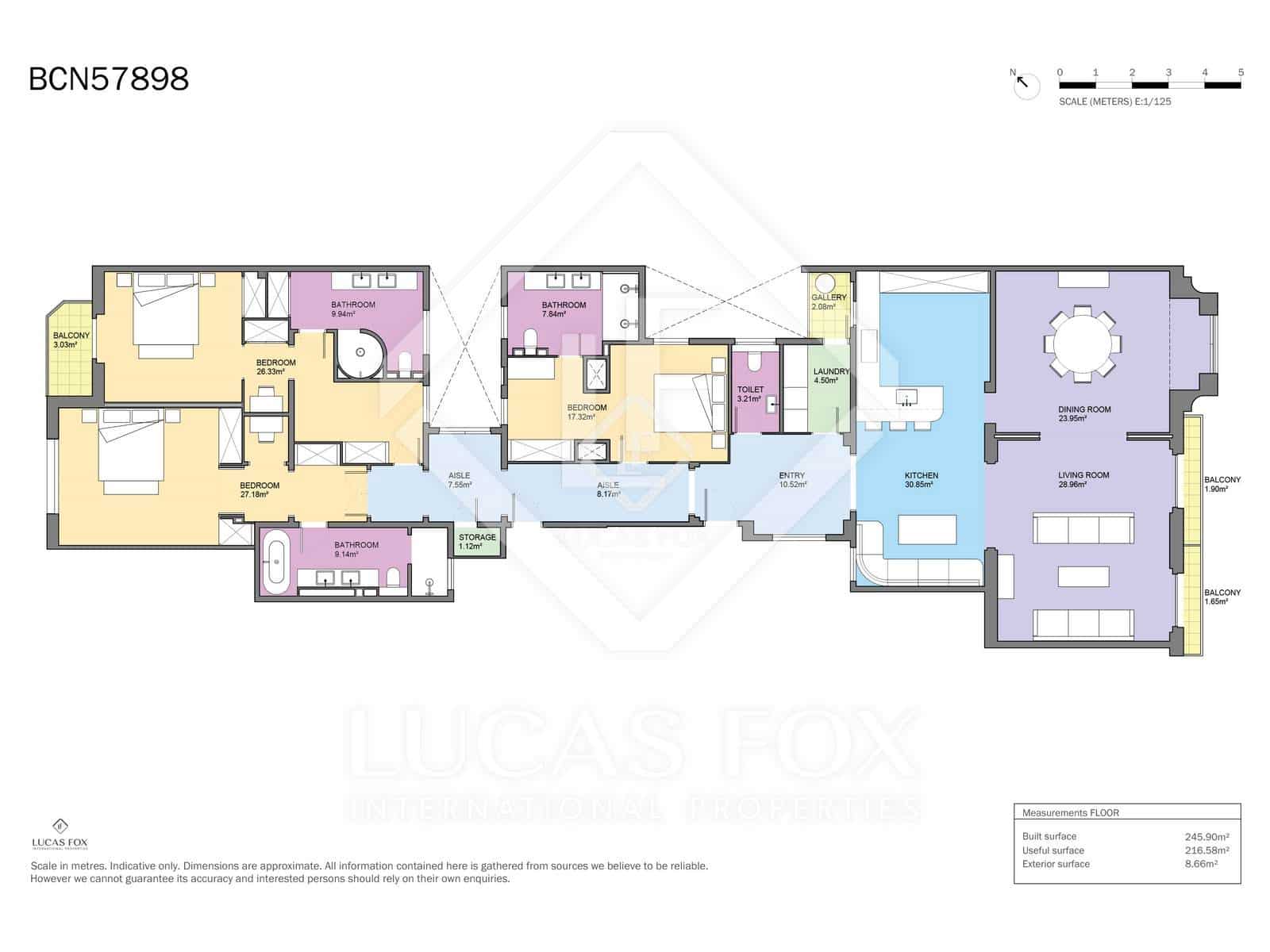 3 camera da letto Appartamento in vendita in Barcelona citta - 2.450.000 € (Rif: 9056961)