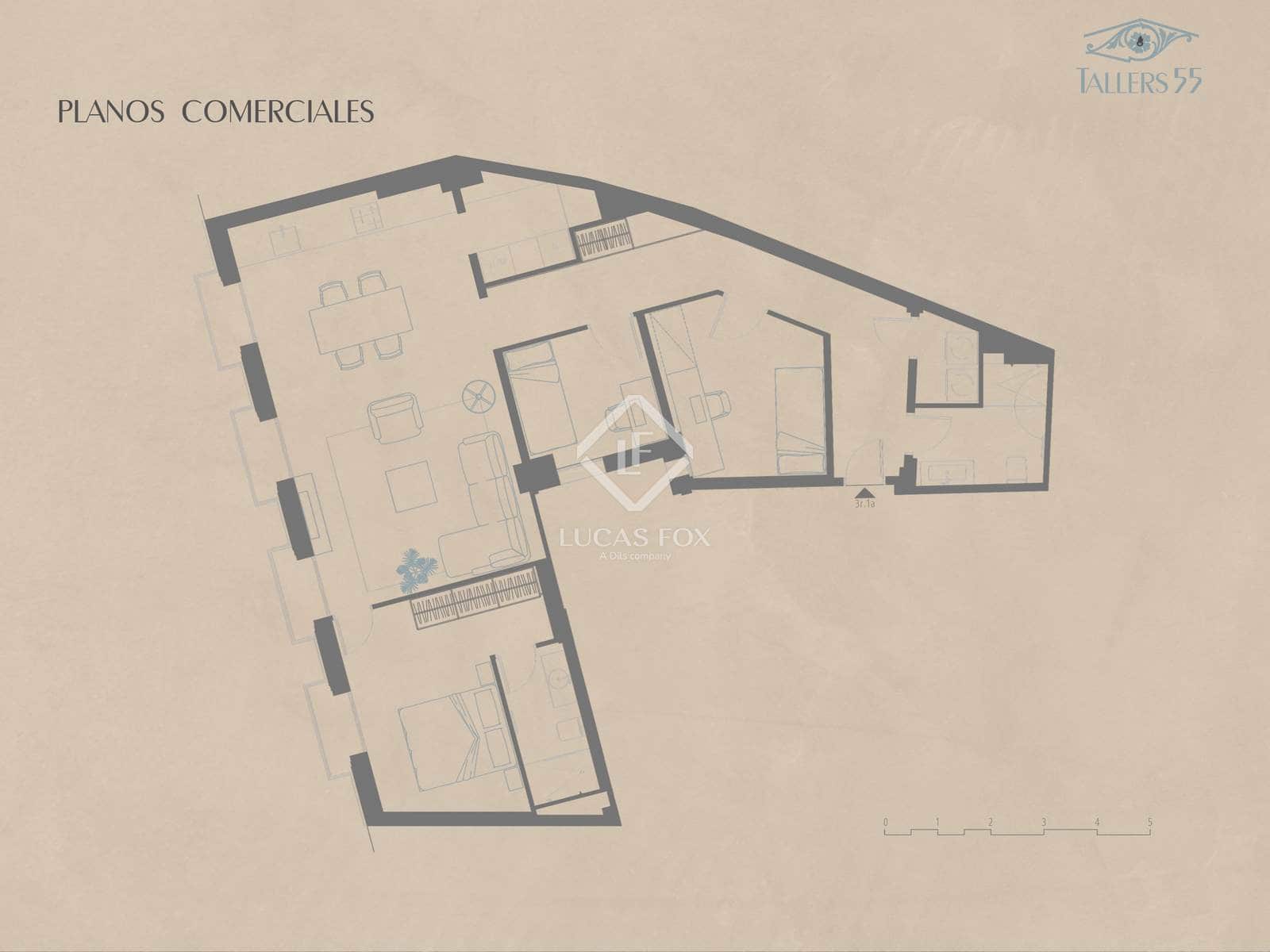 Apartamento de 3 habitaciones en Barcelona ciudad en venta con piscina - 740.000 € (Ref: 9058604)