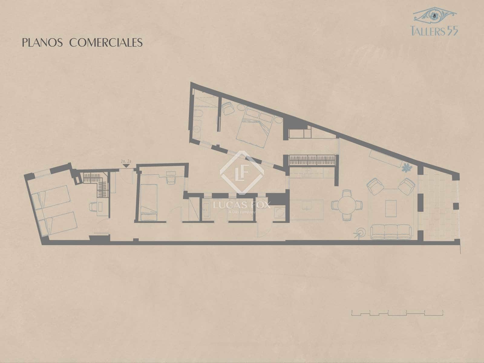 3 quarto Apartamento para venda em Barcelona cidade com piscina - 780 000 € (Ref: 9058605)