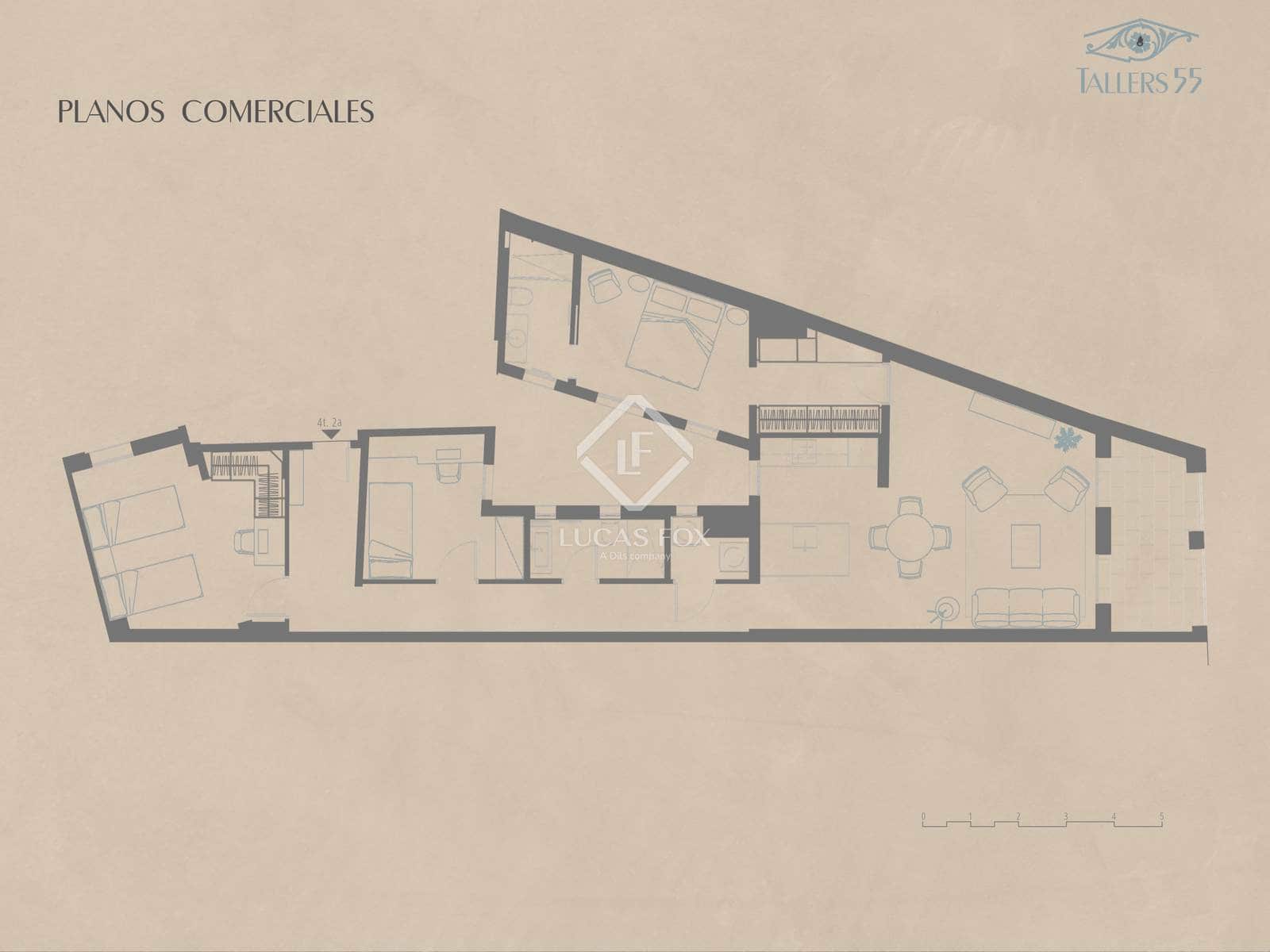 3 bedroom Apartment for sale in Barcelona city with pool - € 800,000 (Ref: 9058609)