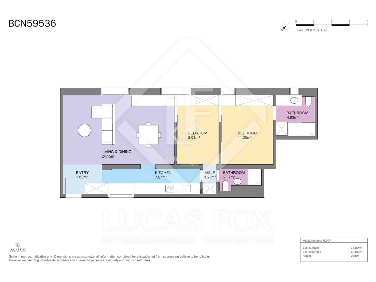 1 soveværelse Lejlighed til salg i Barcelona by - € 595.000 (Ref: 9061086)
