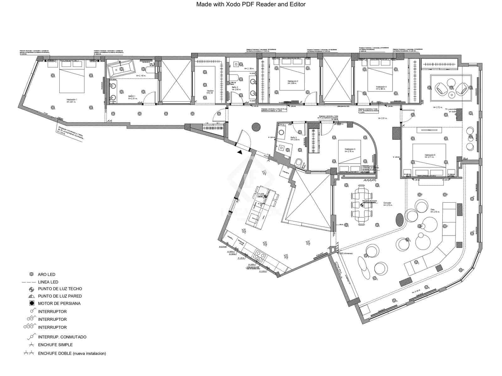 5 quarto Apartamento para venda em Valencia cidade - 1 540 000 € (Ref: 9064345)
