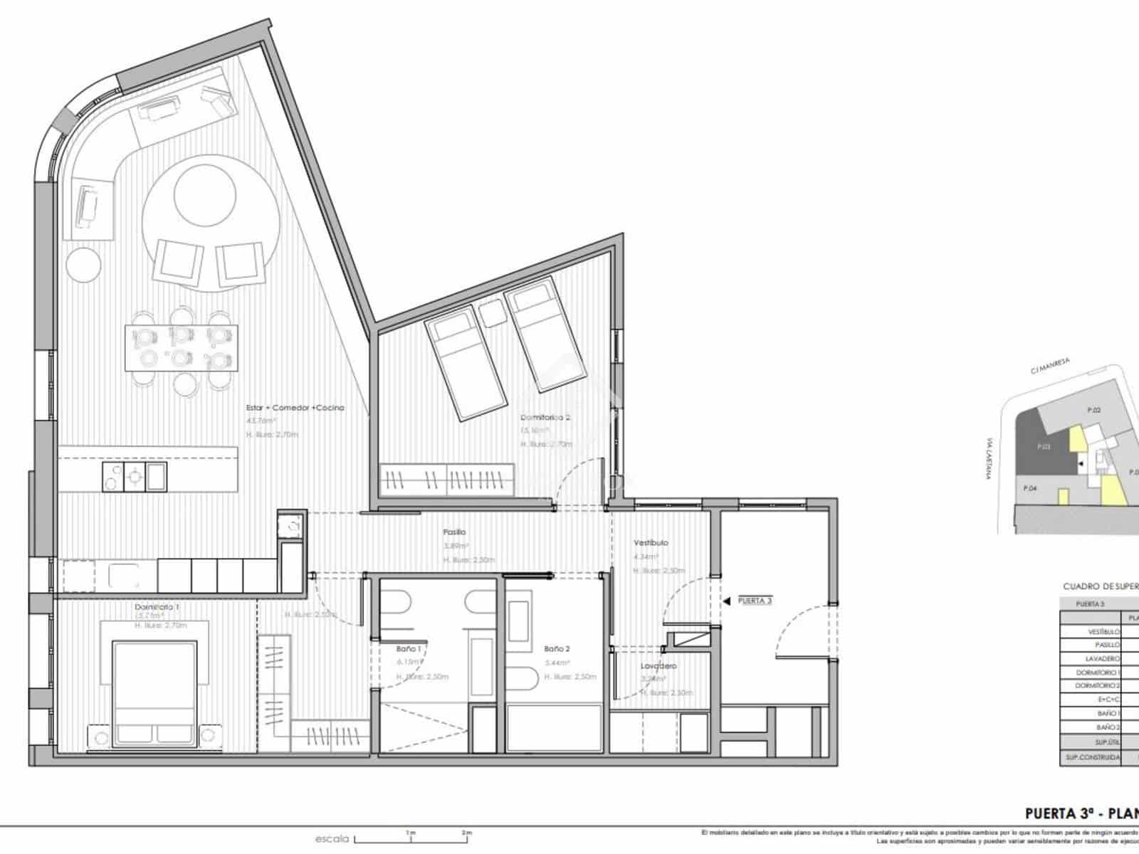 2 slaapkamer Appartement te huur in Barcelona stad - € 3.224 (Ref: 9087525)