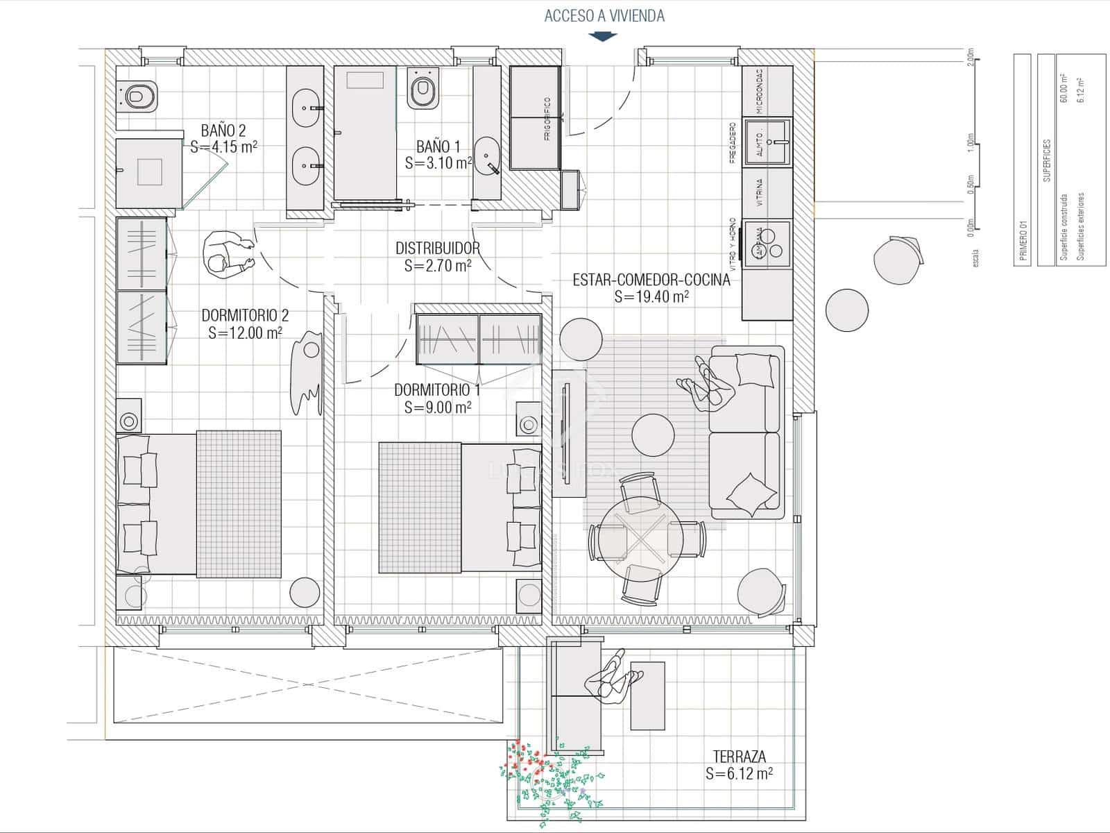 2 soverom Leilighet til salgs i Sant Antoni de Portmany med garasje - € 850 000 (Ref: 9097358)