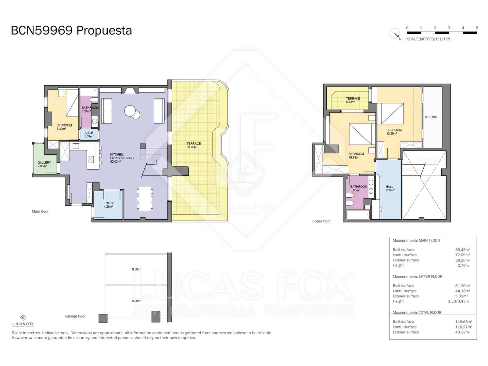 3 quarto Penthouse para venda em Barcelona cidade com garagem - 1 450 000 € (Ref: 9101729)