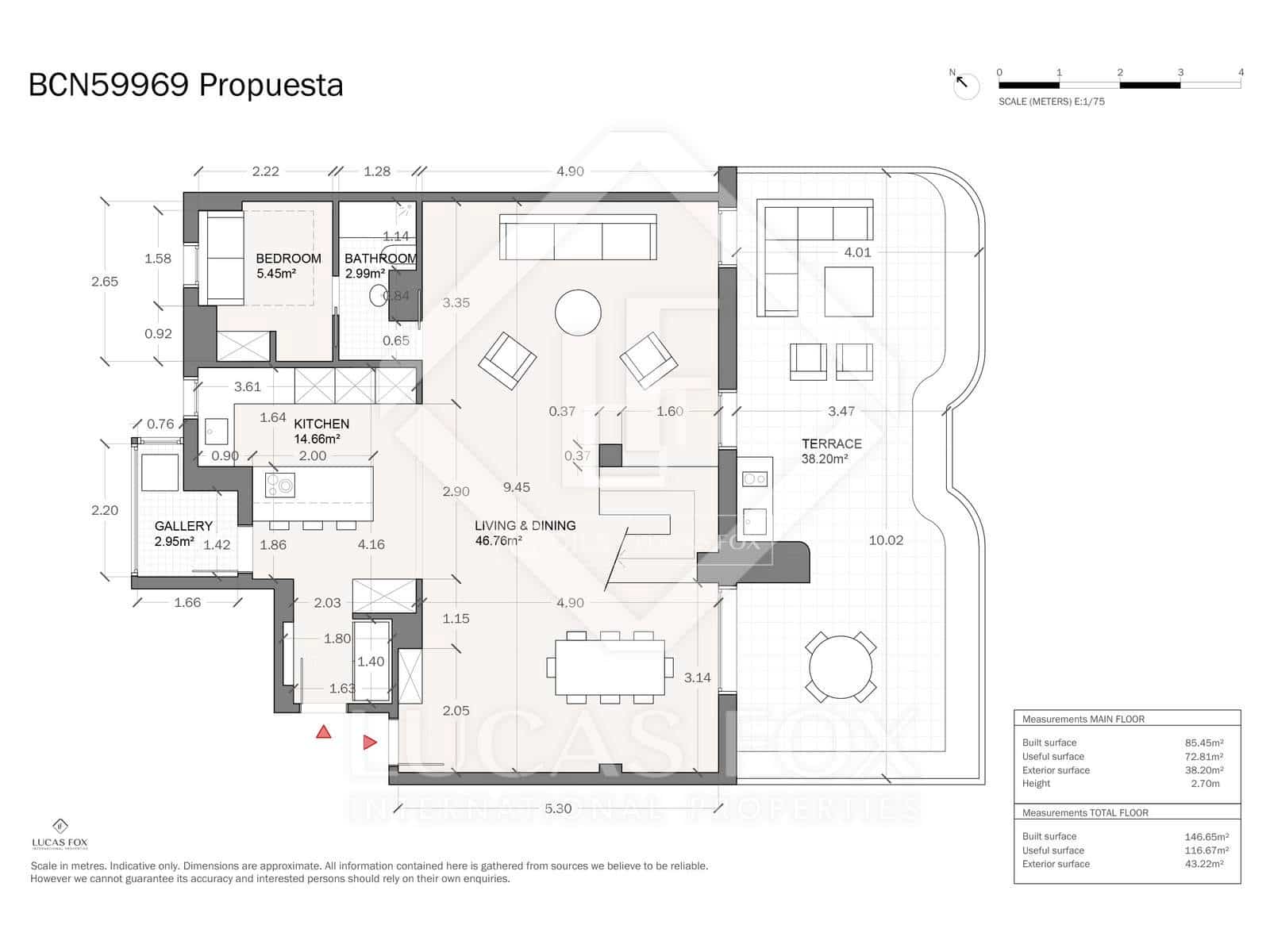 3 sypialnia Penthouse na sprzedaż w Miasto Barcelona z garażem - 1 450 000 € (Ref: 9101729)