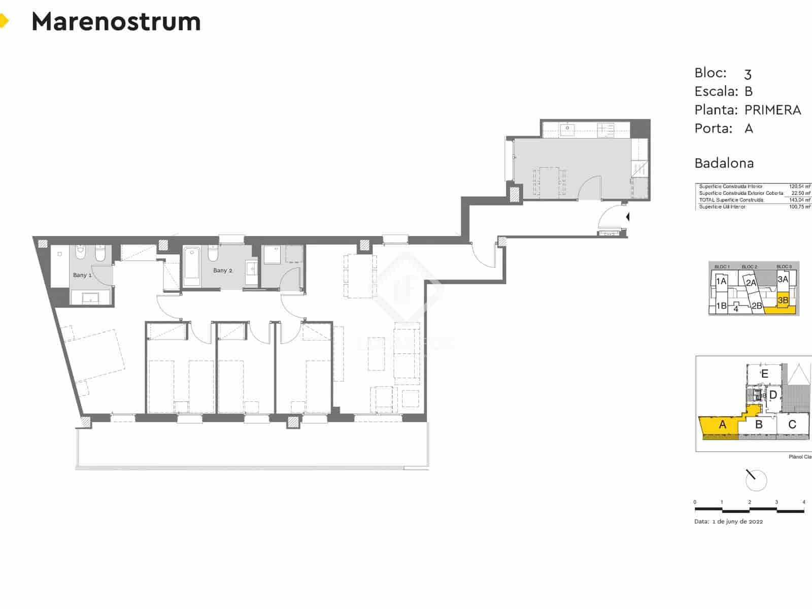 4 soverom Leilighet til salgs i Badalona med svømmebasseng garasje - € 622 000 (Ref: 9104018)
