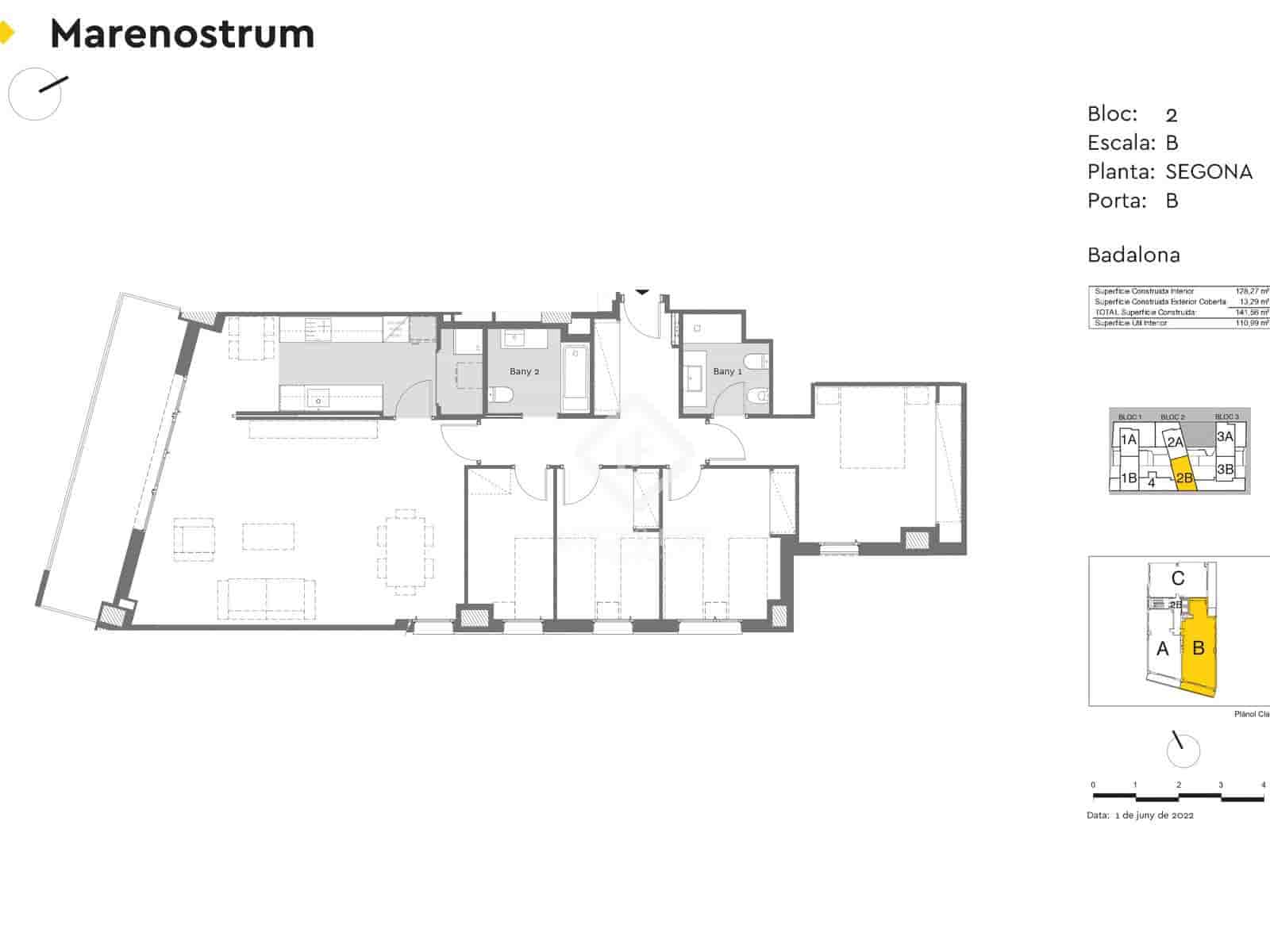 4 soveværelse Lejlighed til salg i Badalona med swimmingpool garage - € 657.000 (Ref: 9104019)