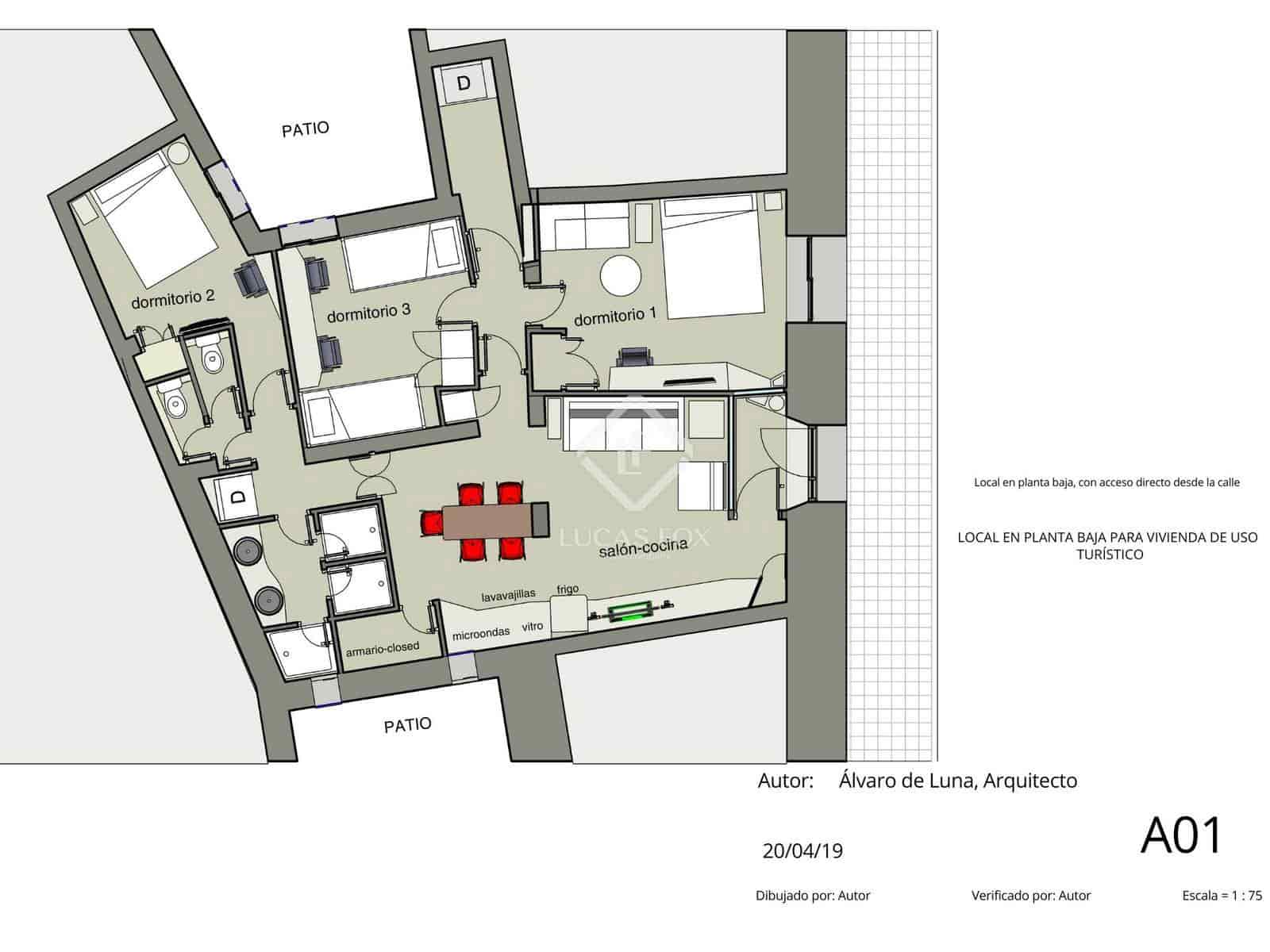 3 soveværelse Lejlighed til salg i Madrid by - € 600.000 (Ref: 9109160)