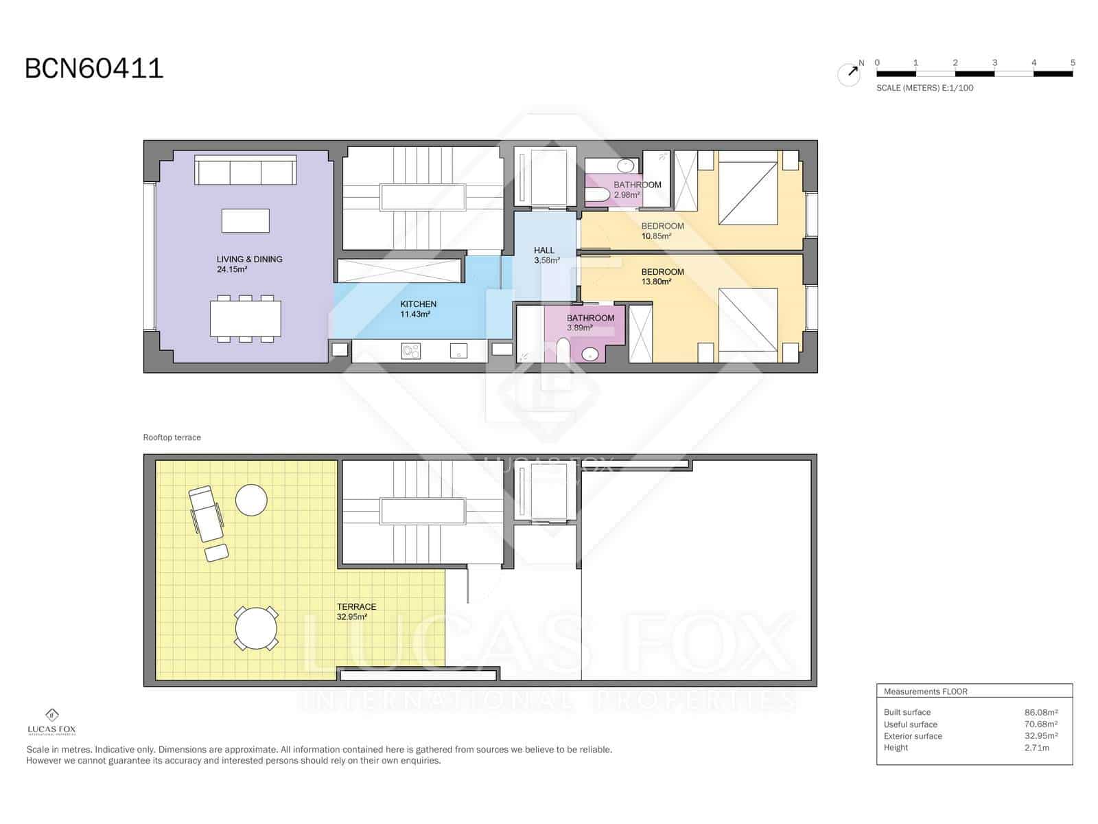 2 chambre Appartement à vendre à Barcelone ville - 790 000 € (Ref: 9109797)