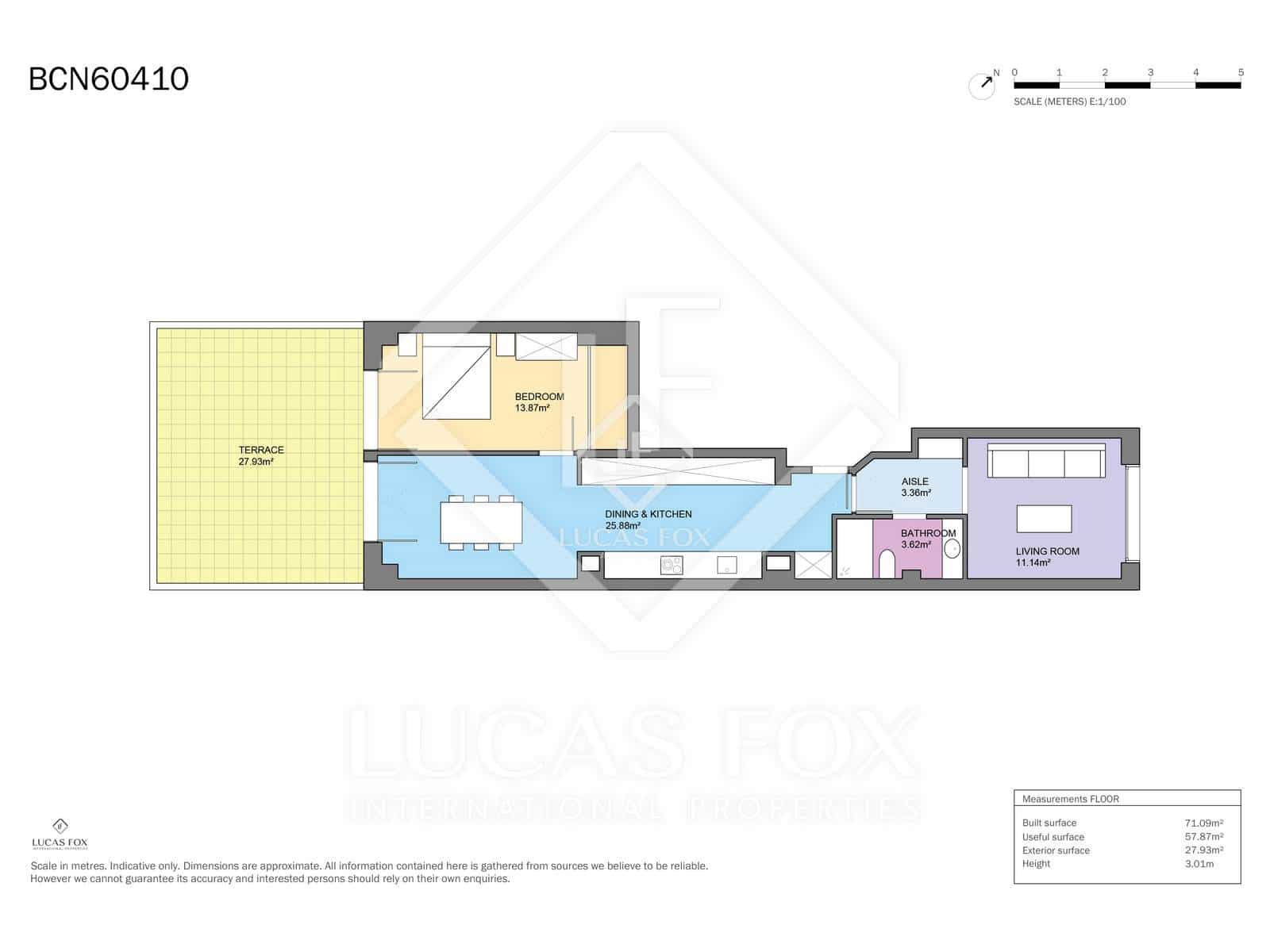 Apartamento de 1 habitación en Barcelona ciudad en venta - 595.000 € (Ref: 9109799)