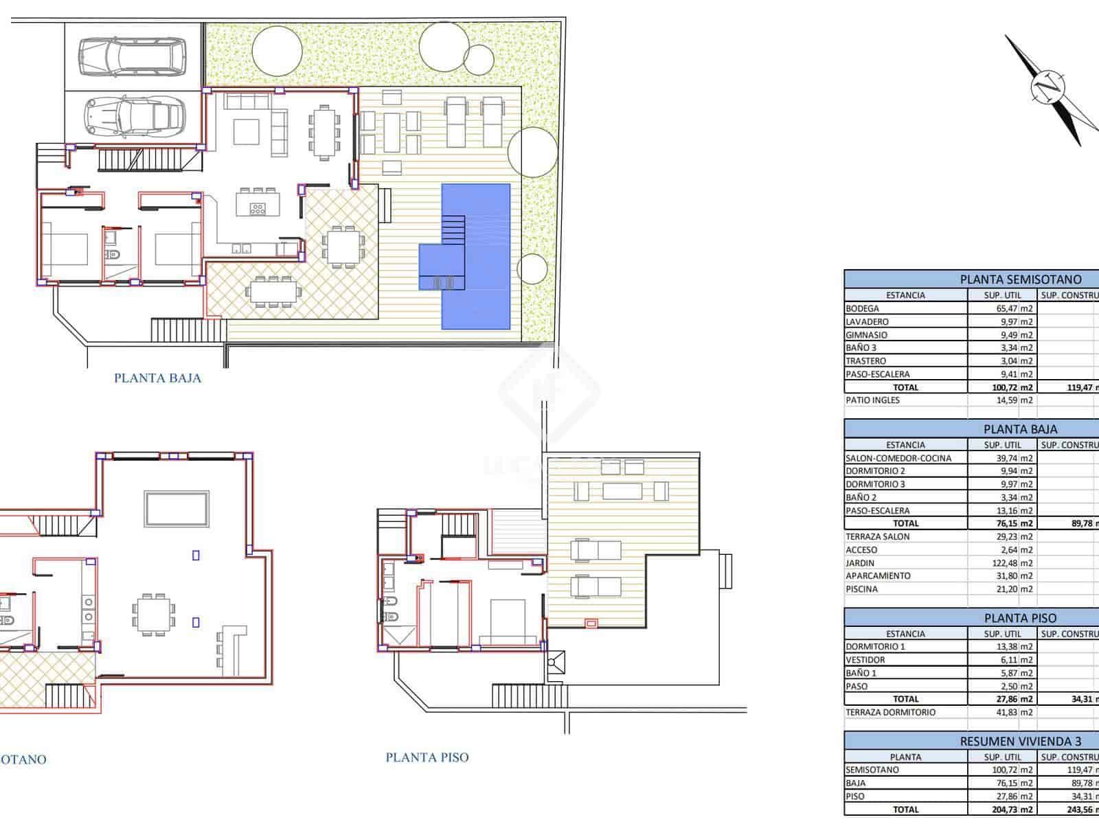 3 sypialnia Willa na sprzedaż w San Juan de Alicante / Sant Joan d'Alacant z basenem garażem - 725 000 € (Ref: 9113275)