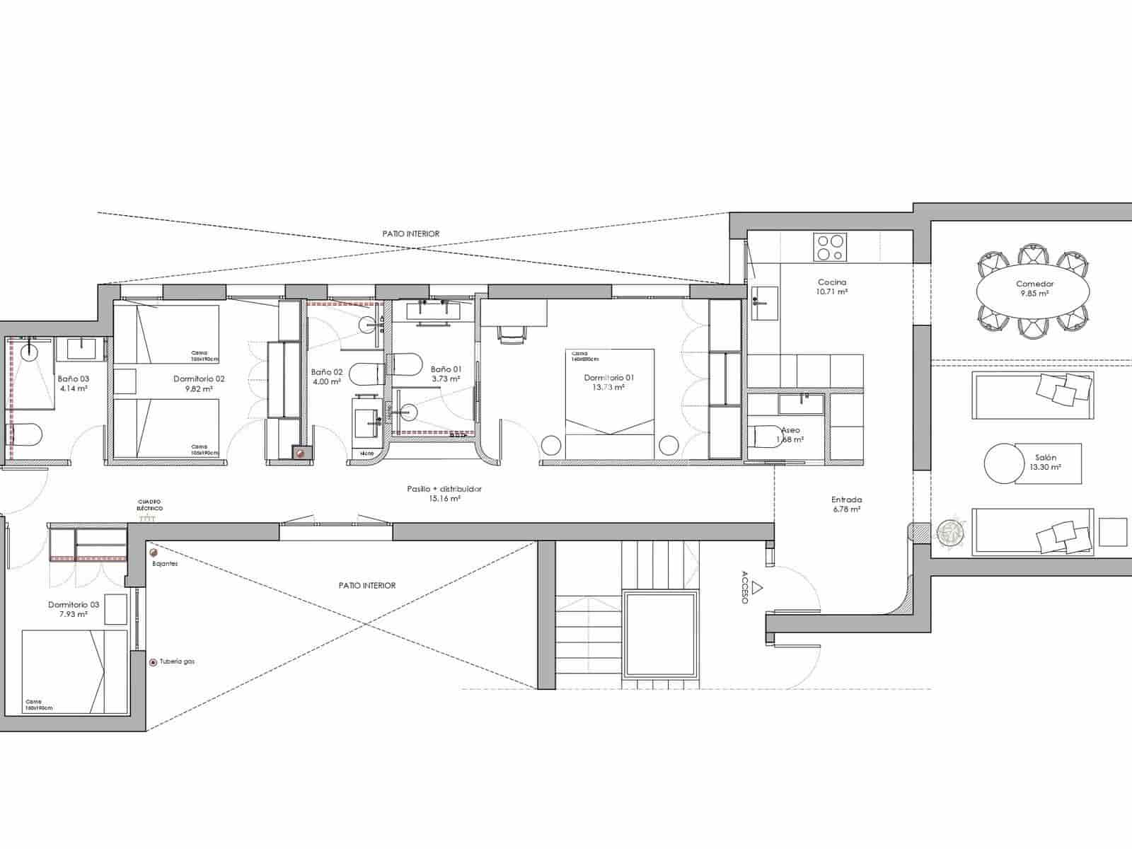Apartamento de 3 habitaciones en Madrid ciudad en venta - 1.695.000 € (Ref: 9113605)