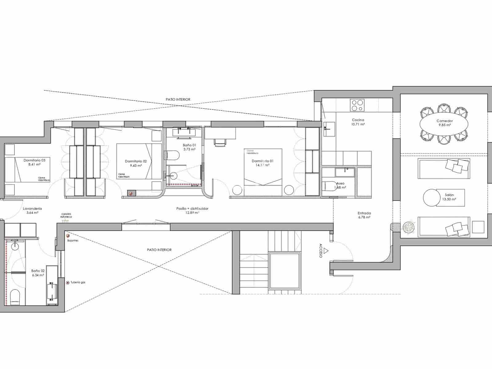 Apartamento de 3 habitaciones en Madrid ciudad en venta - 1.695.000 € (Ref: 9113605)